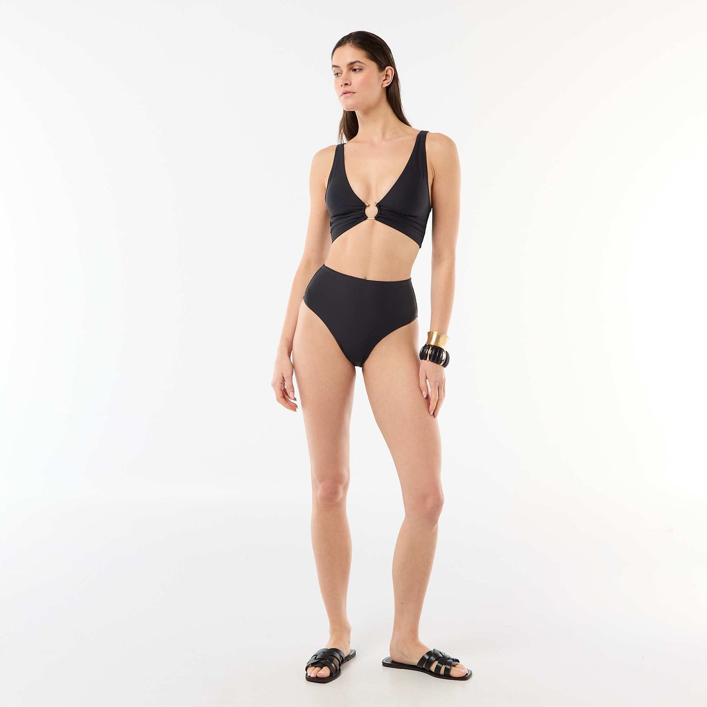 Shapewear Swimsuit Top BLACK