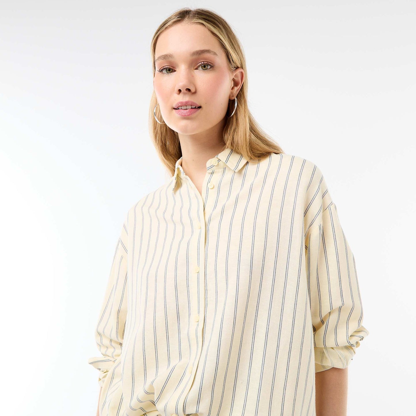 Blended Linen Shirt YELLOW