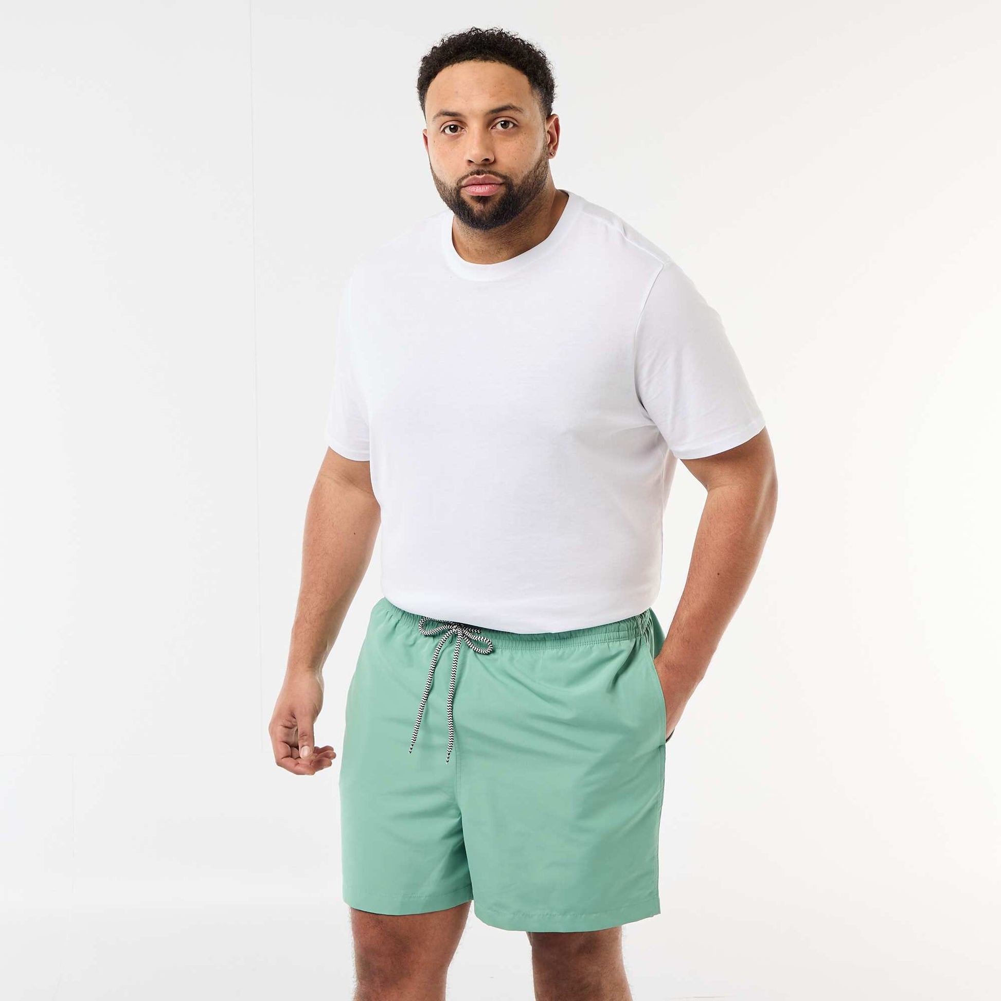 Plain Swim Shorts GREEN