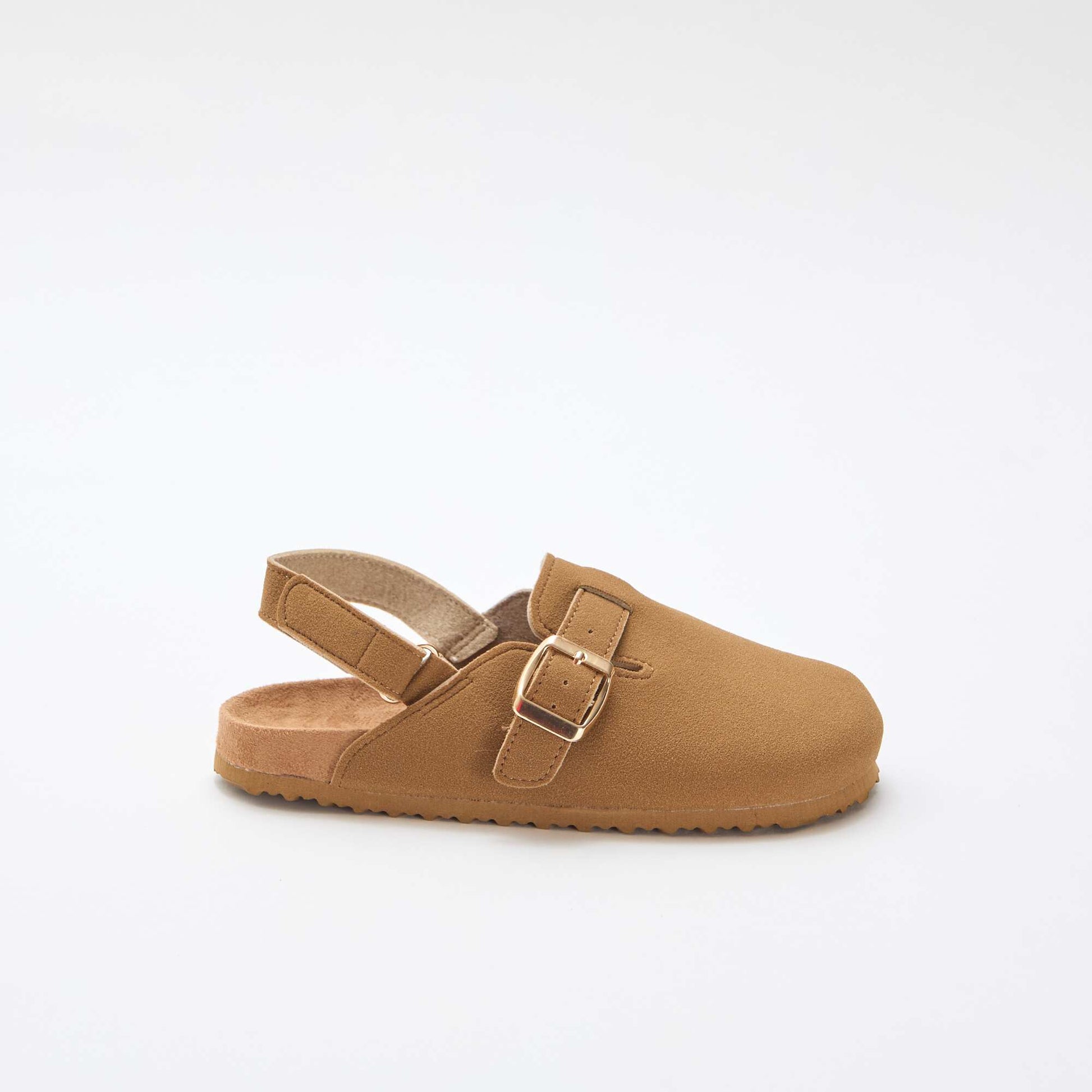 Faux Suede Clog BROWN