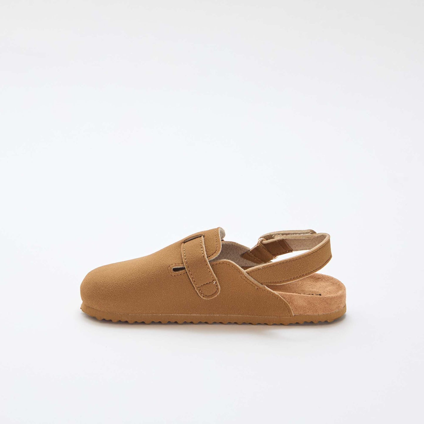 Faux Suede Clog BROWN