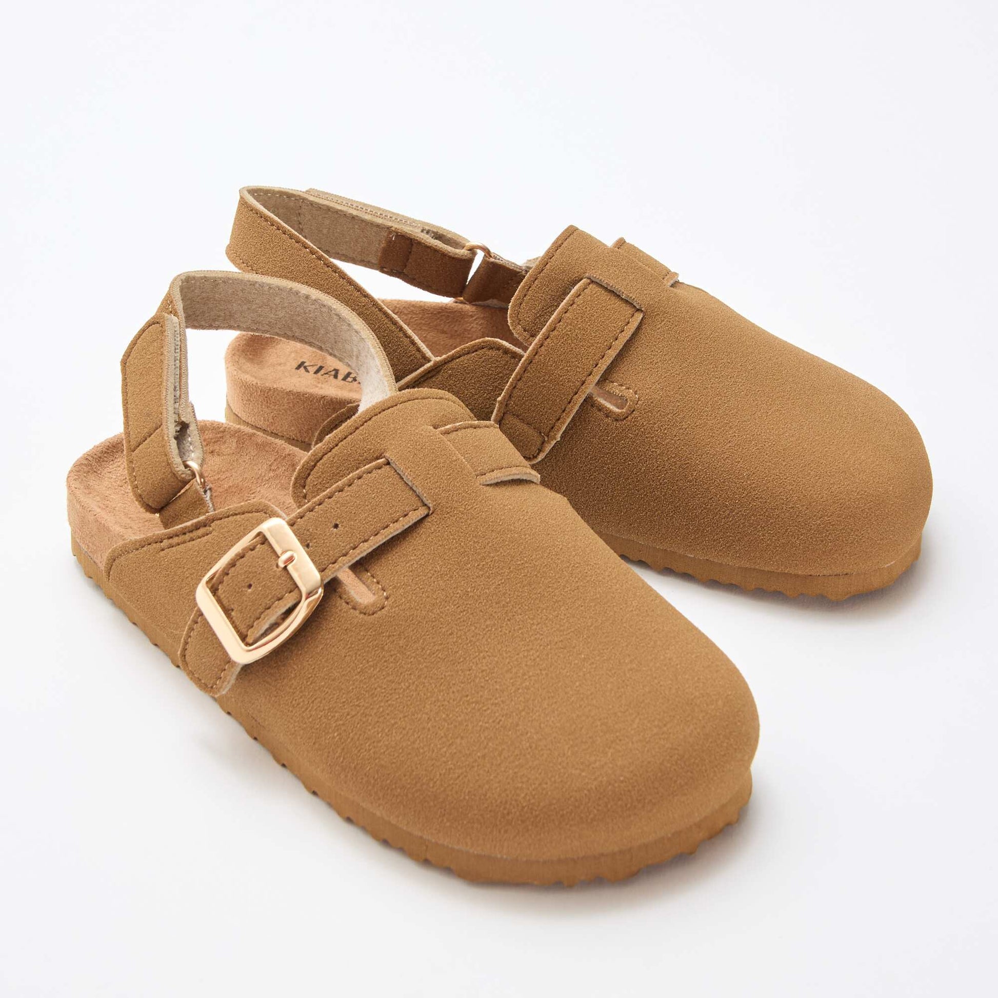 Faux Suede Clog BROWN