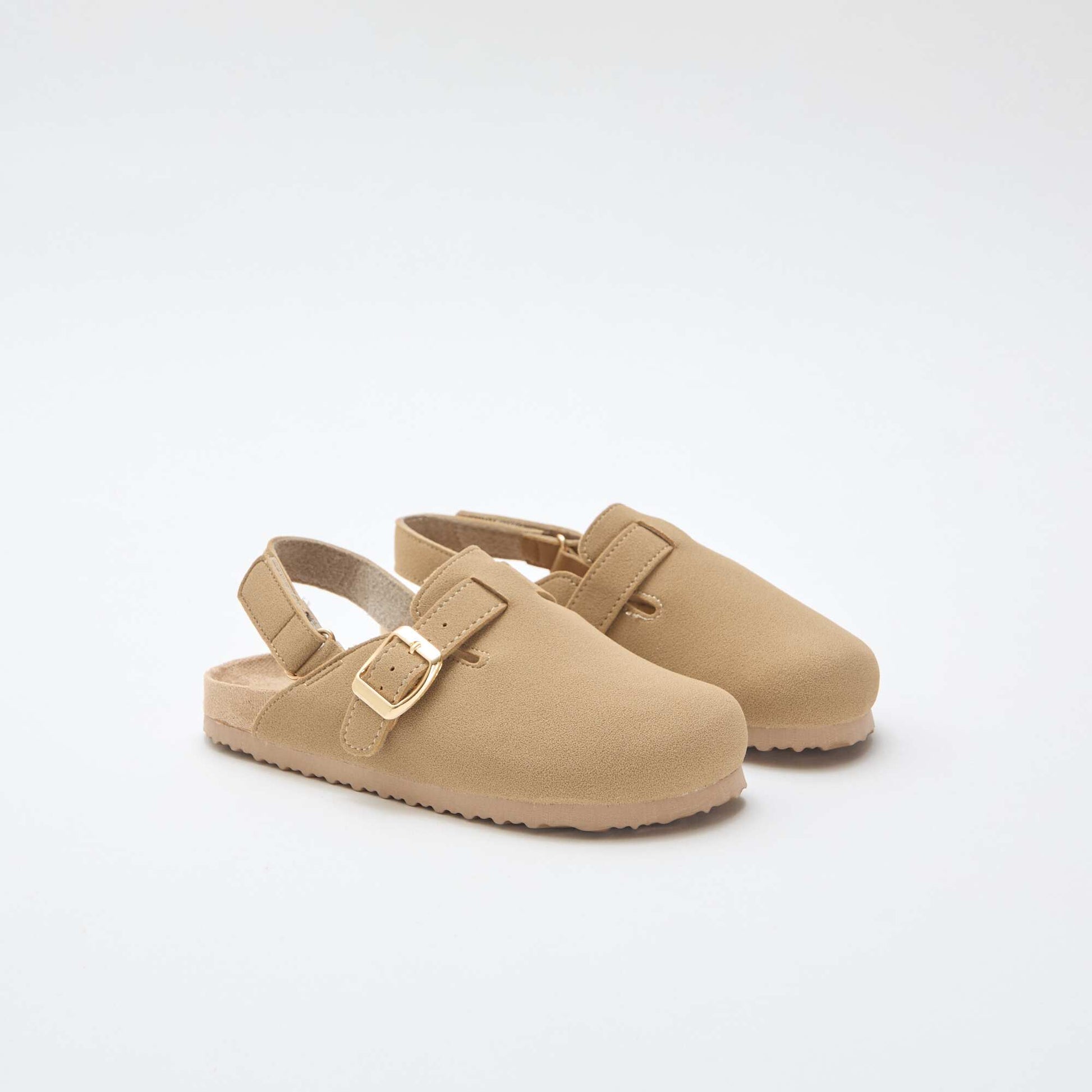 Faux Suede Clog BEIGE