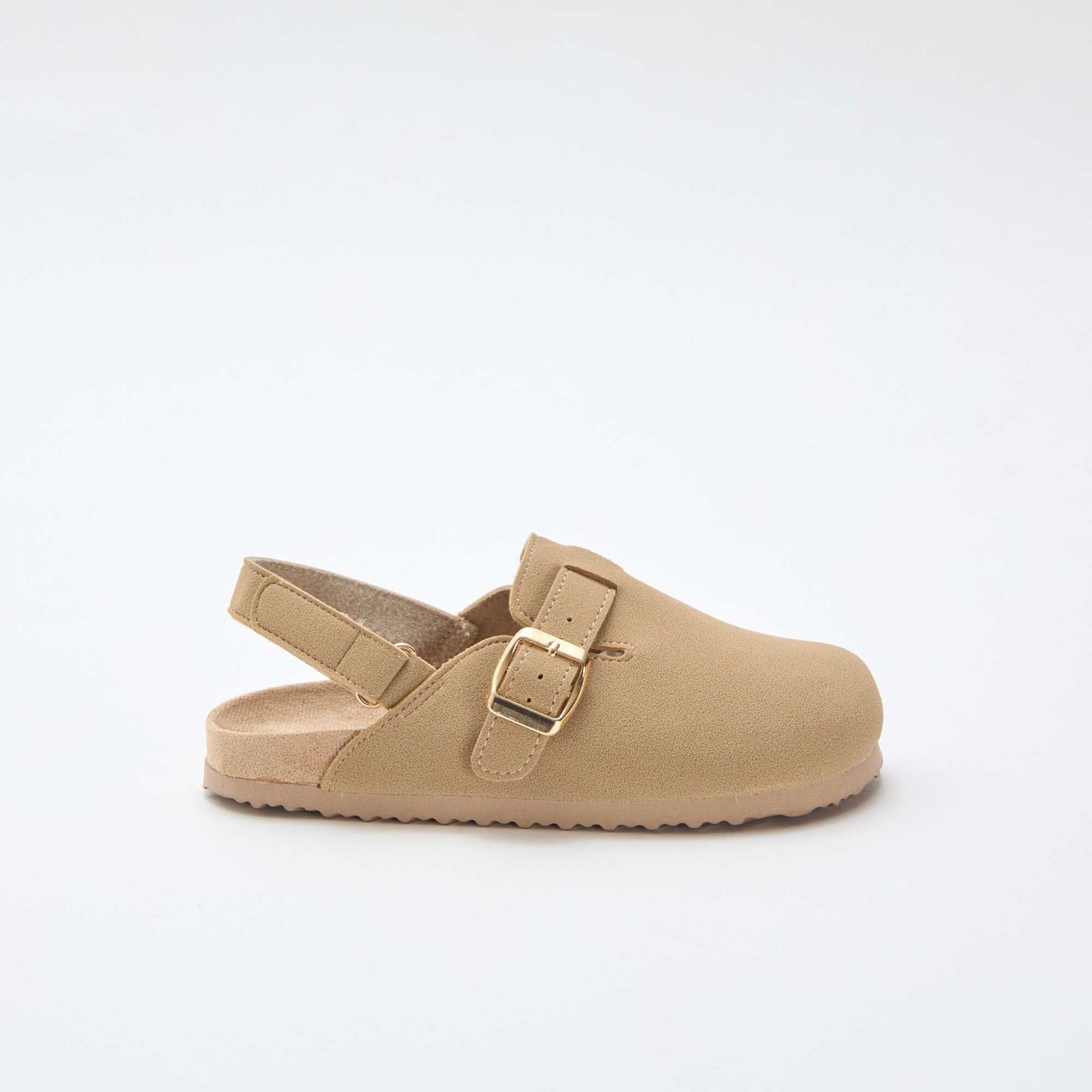 Faux Suede Clog BEIGE