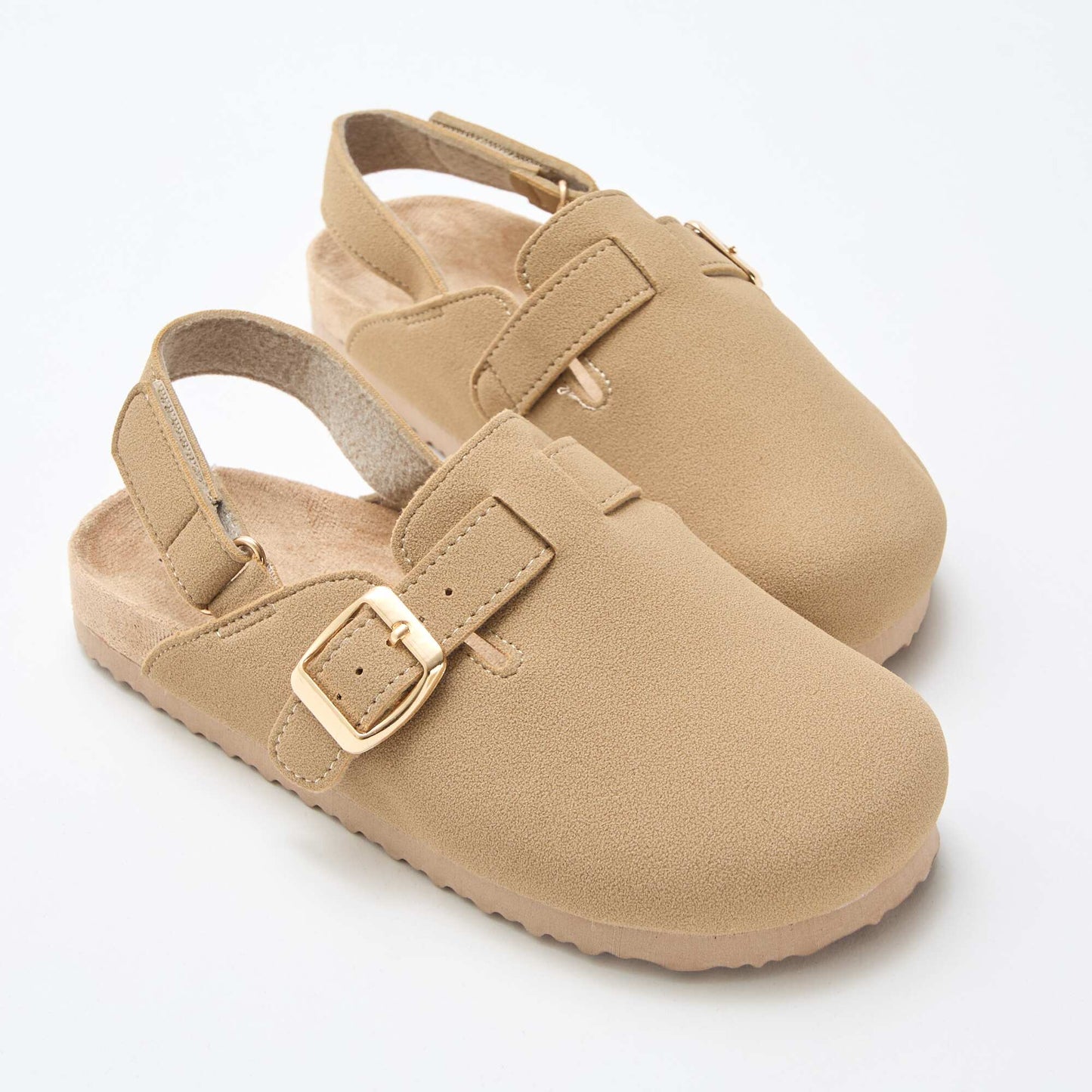Faux Suede Clog BEIGE