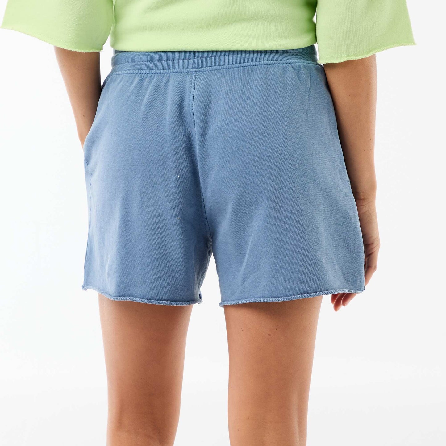 Plain French Terry Shorts BLUE