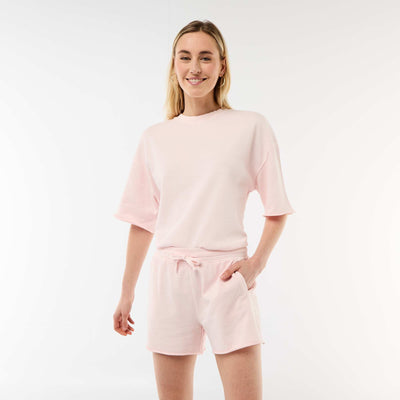 Plain French Terry Shorts PINK