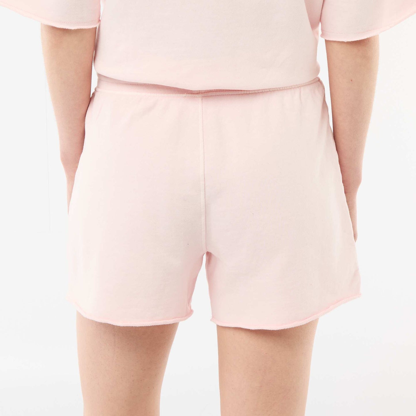 Plain French Terry Shorts PINK