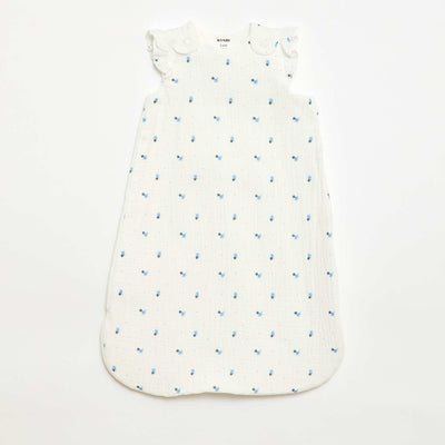 Sleeveless Printed Sleep Sack WHITE