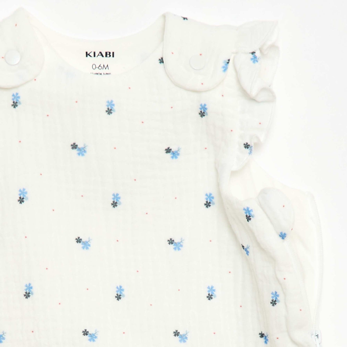 Sleeveless Printed Sleep Sack WHITE