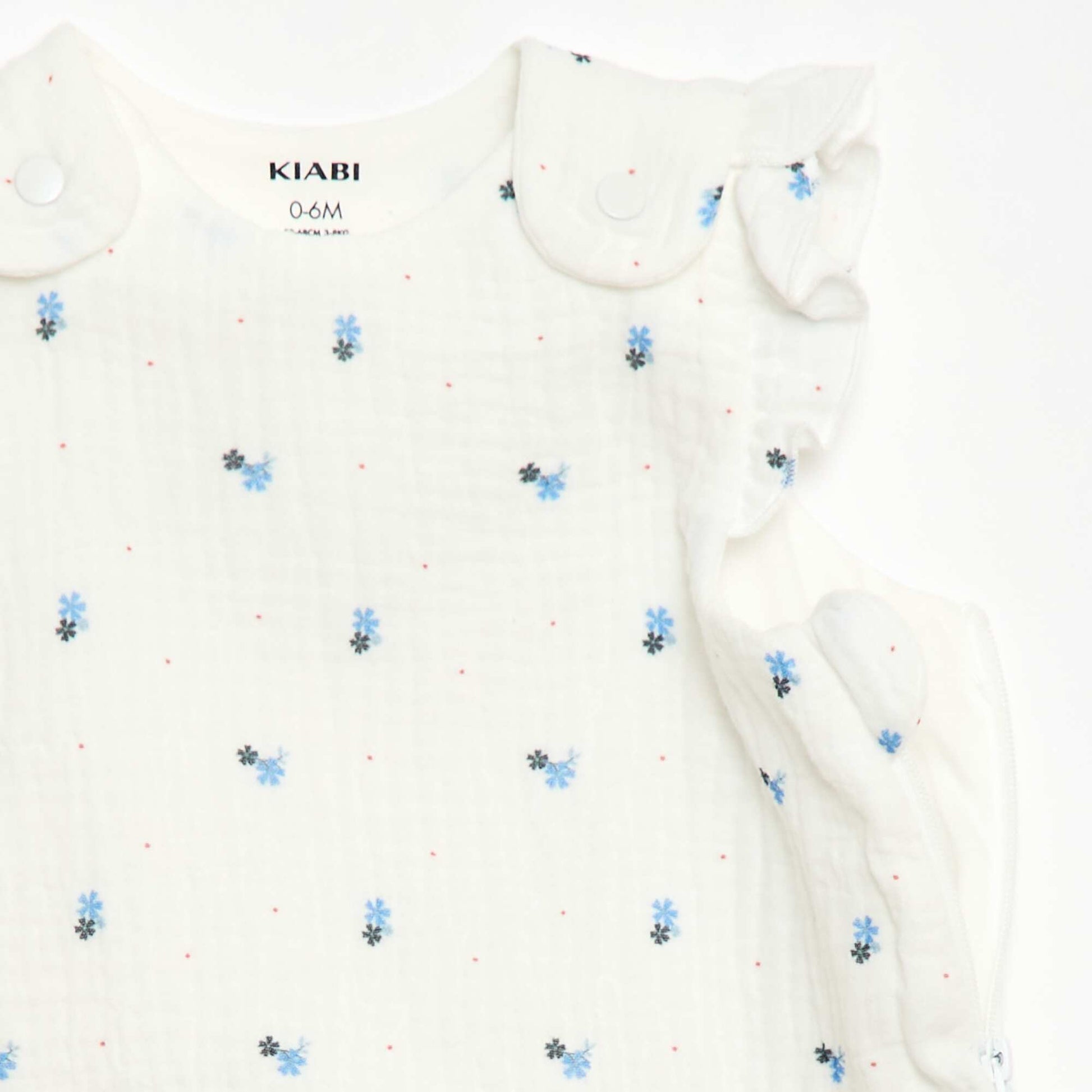 Sleeveless Printed Sleep Sack WHITE