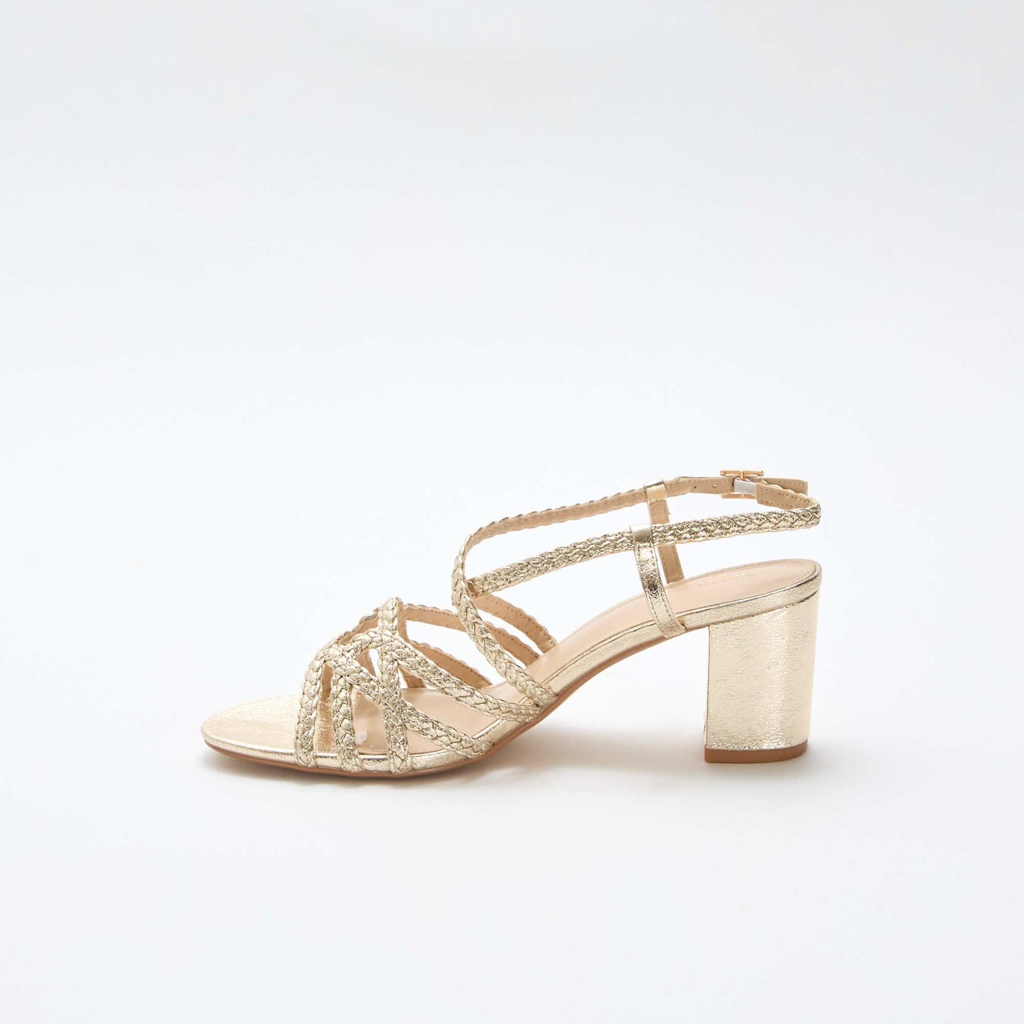Gold Heeled Occasion Sandals YELLOW