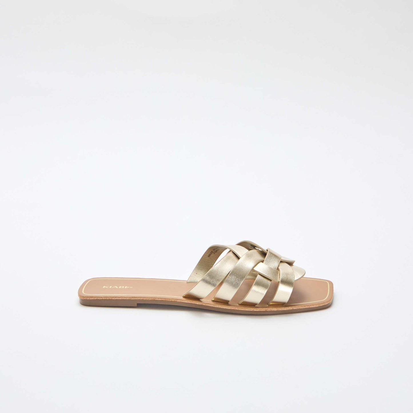 Gold Strap Sandals YELLOW