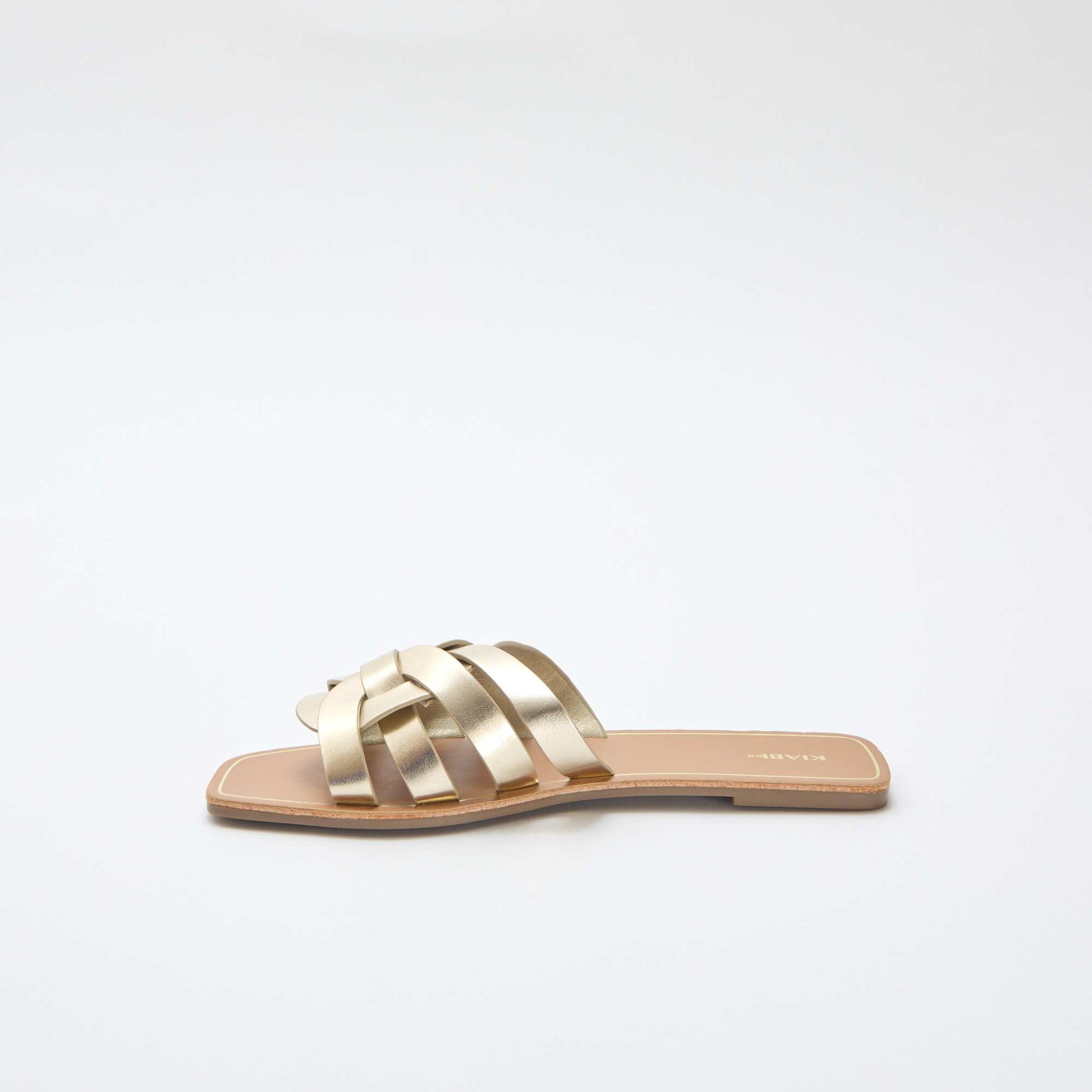 Gold Strap Sandals YELLOW