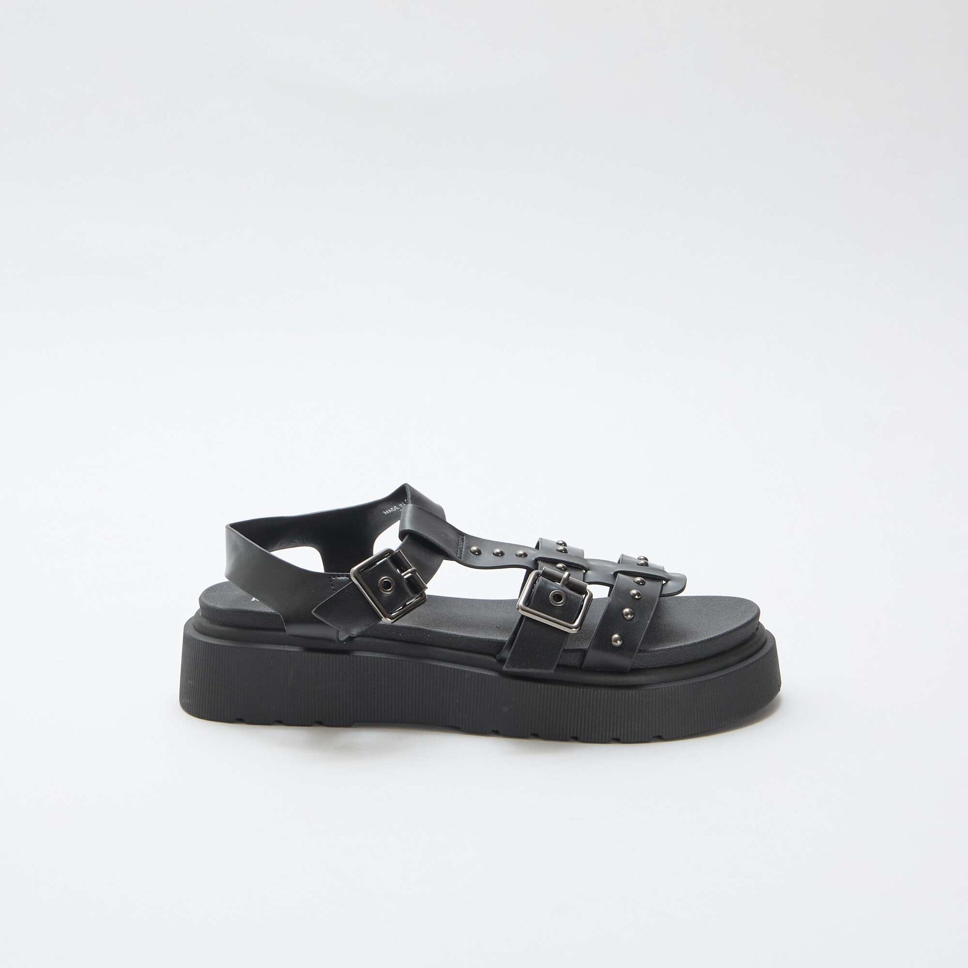 Platform Sole Sandals BLACK