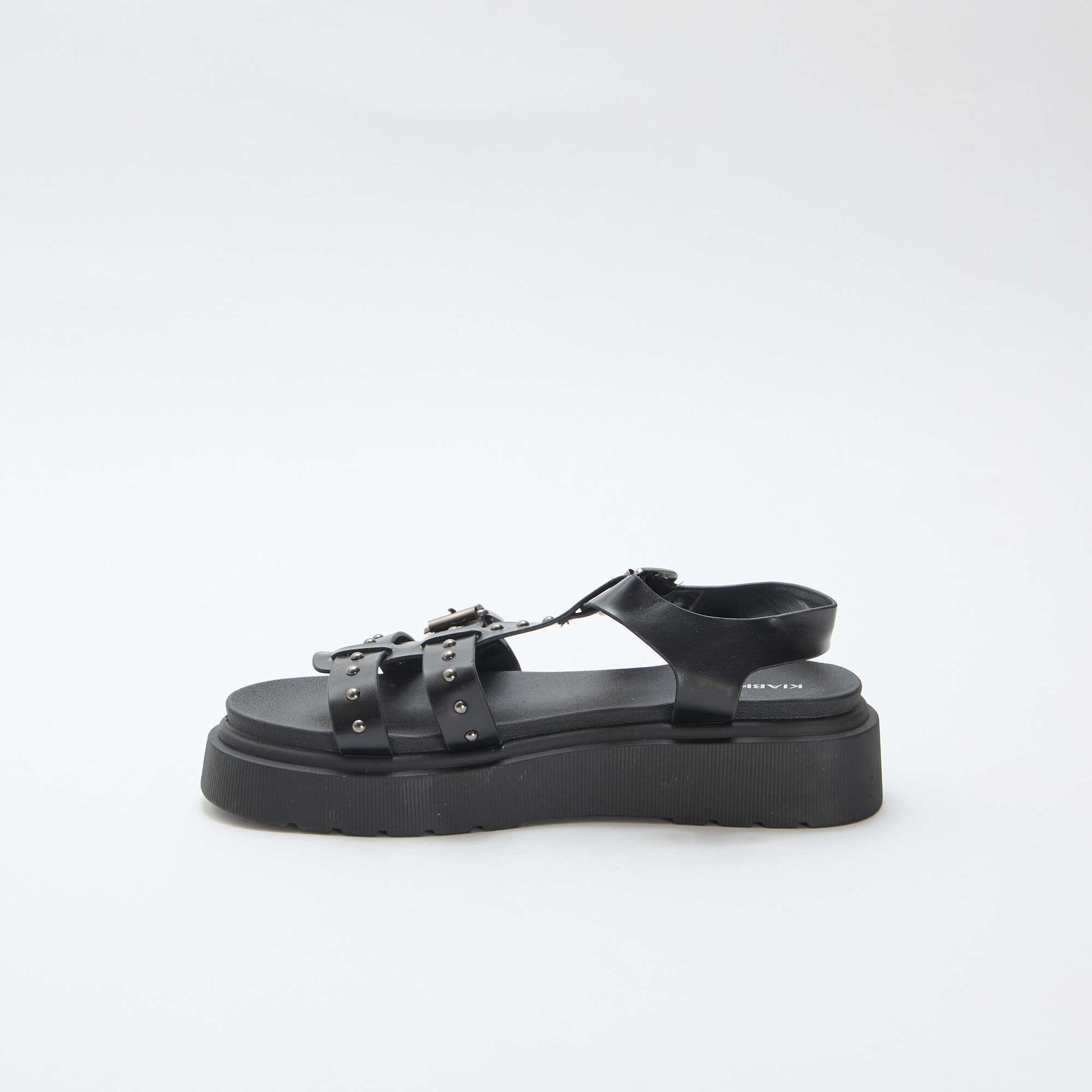 Platform Sole Sandals BLACK