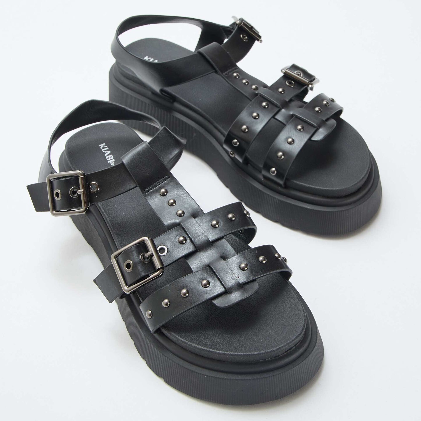 Platform Sole Sandals BLACK