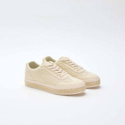 Two-Tone Sneakers with Espadrille Sole YELLOW