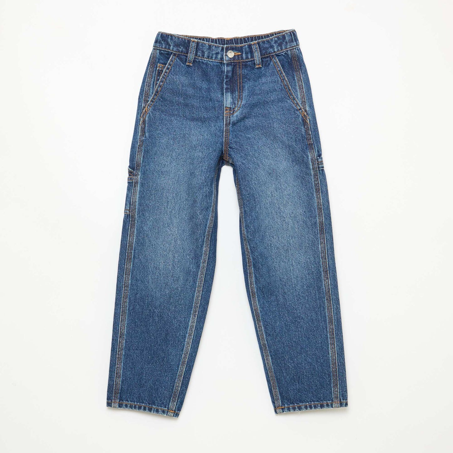 Loose Jeans with Large Pockets BLUE