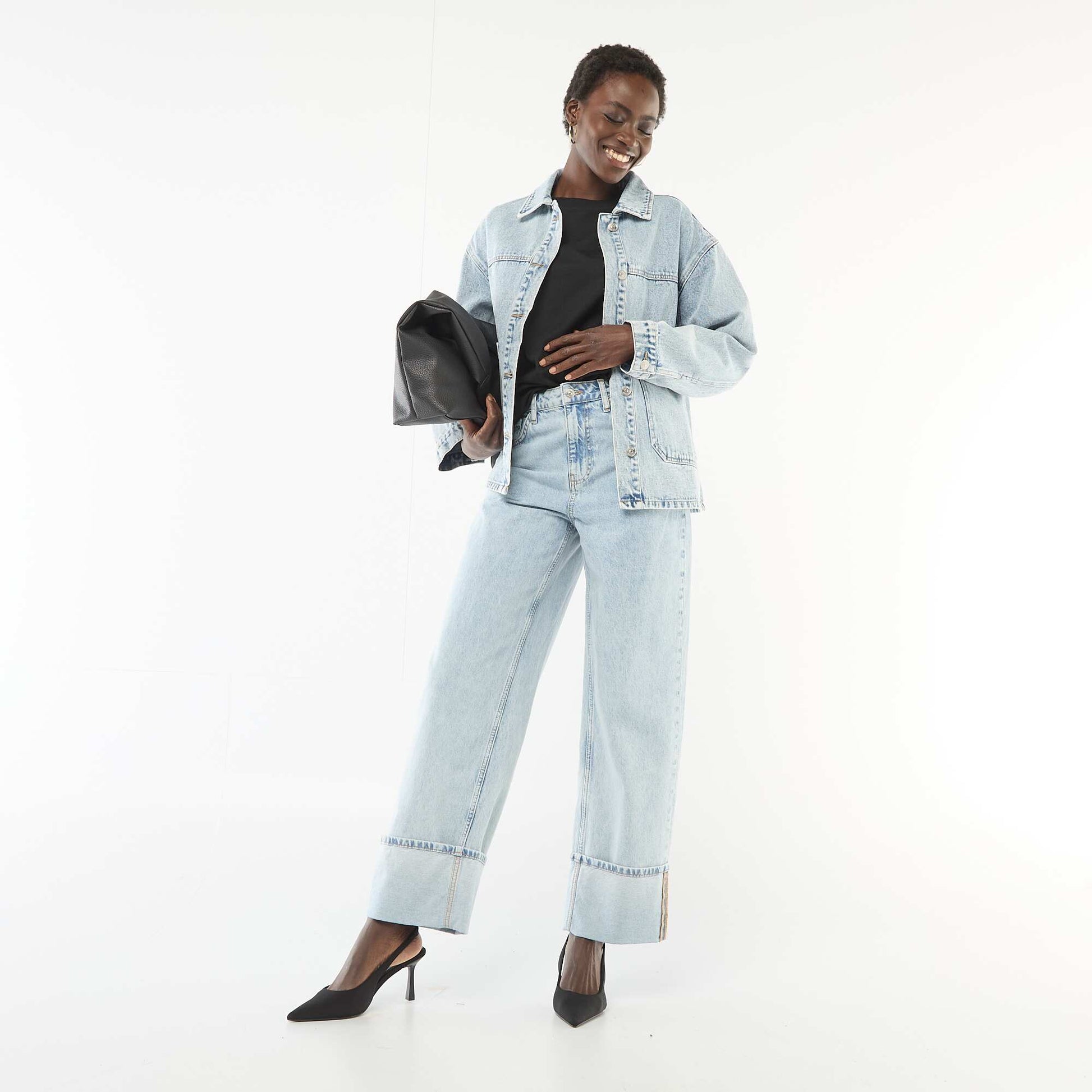 Patch Pocket Denim Jacket BLUE