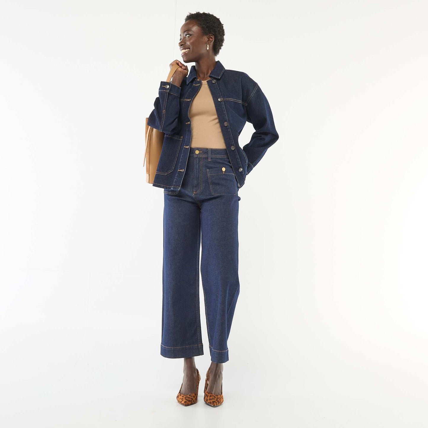 Patch Pocket Denim Jacket BLUE