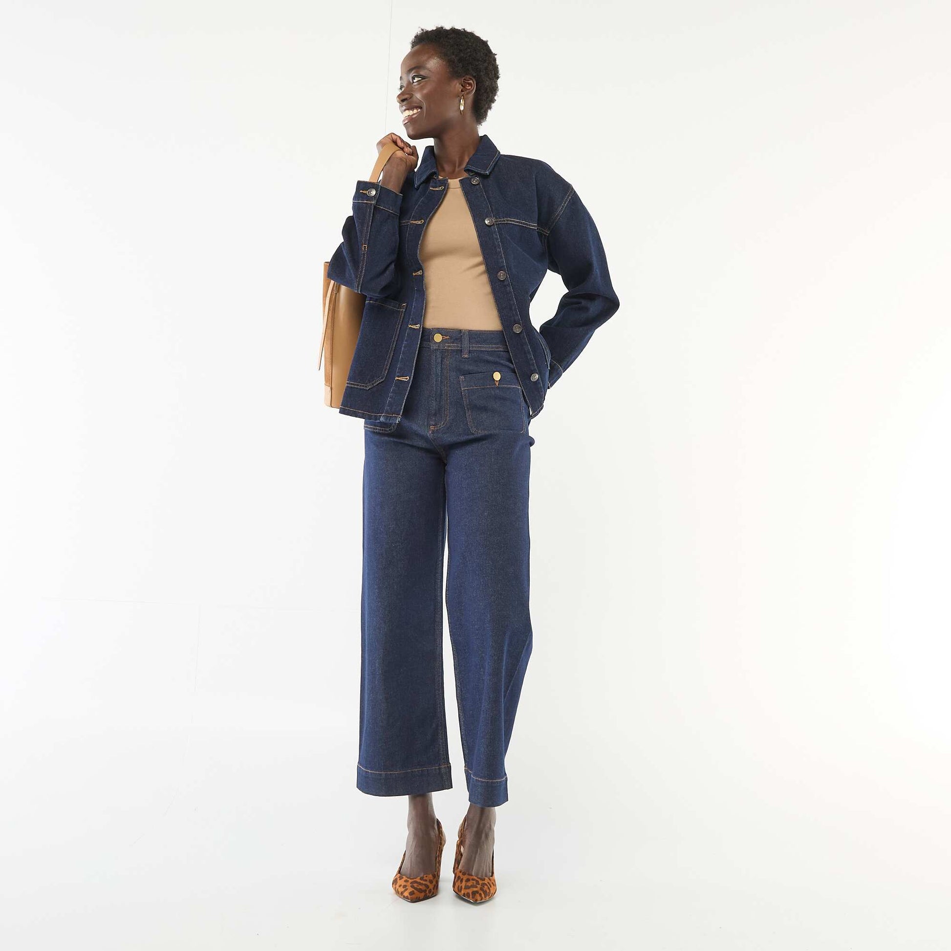 Patch Pocket Denim Jacket BLUE