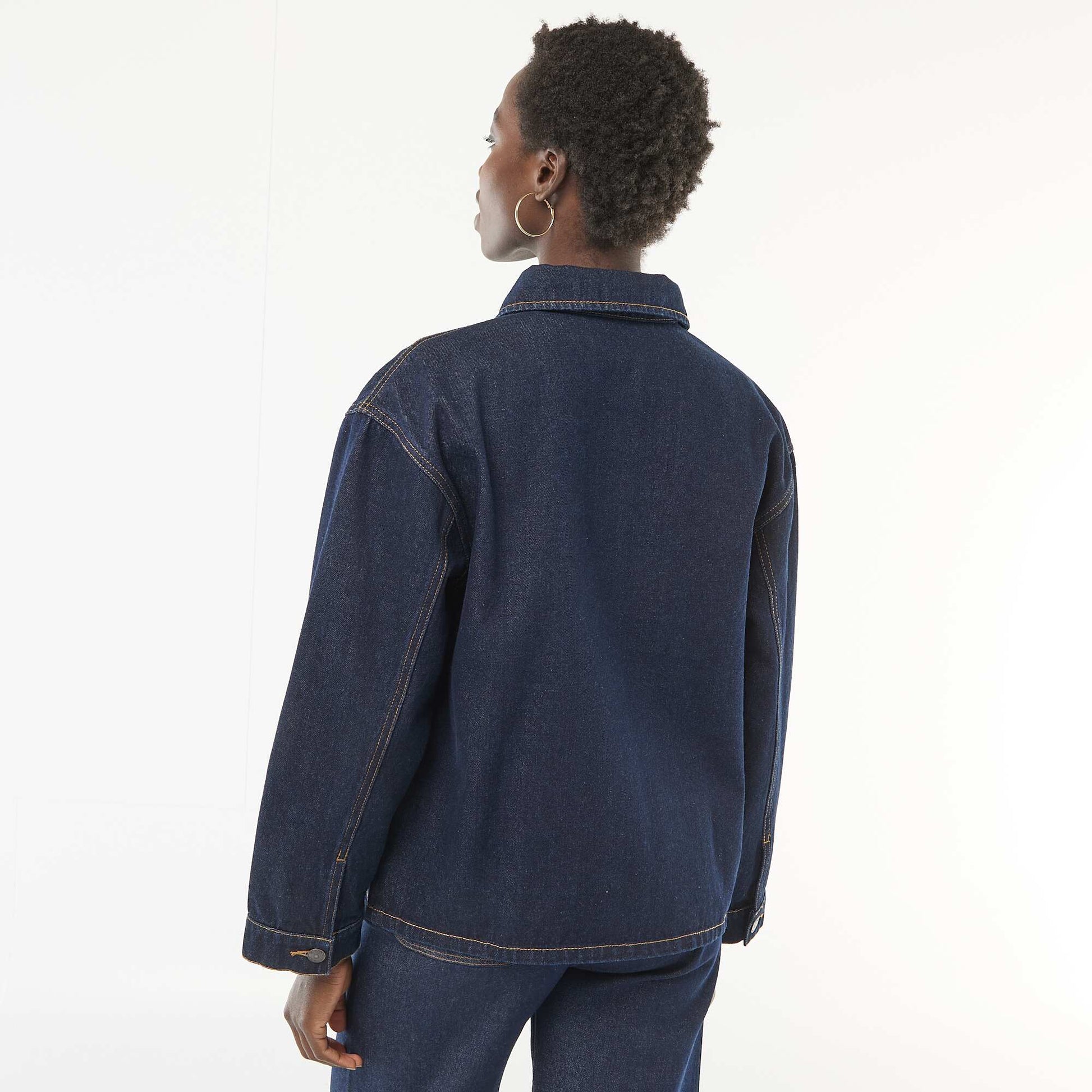 Patch Pocket Denim Jacket BLUE