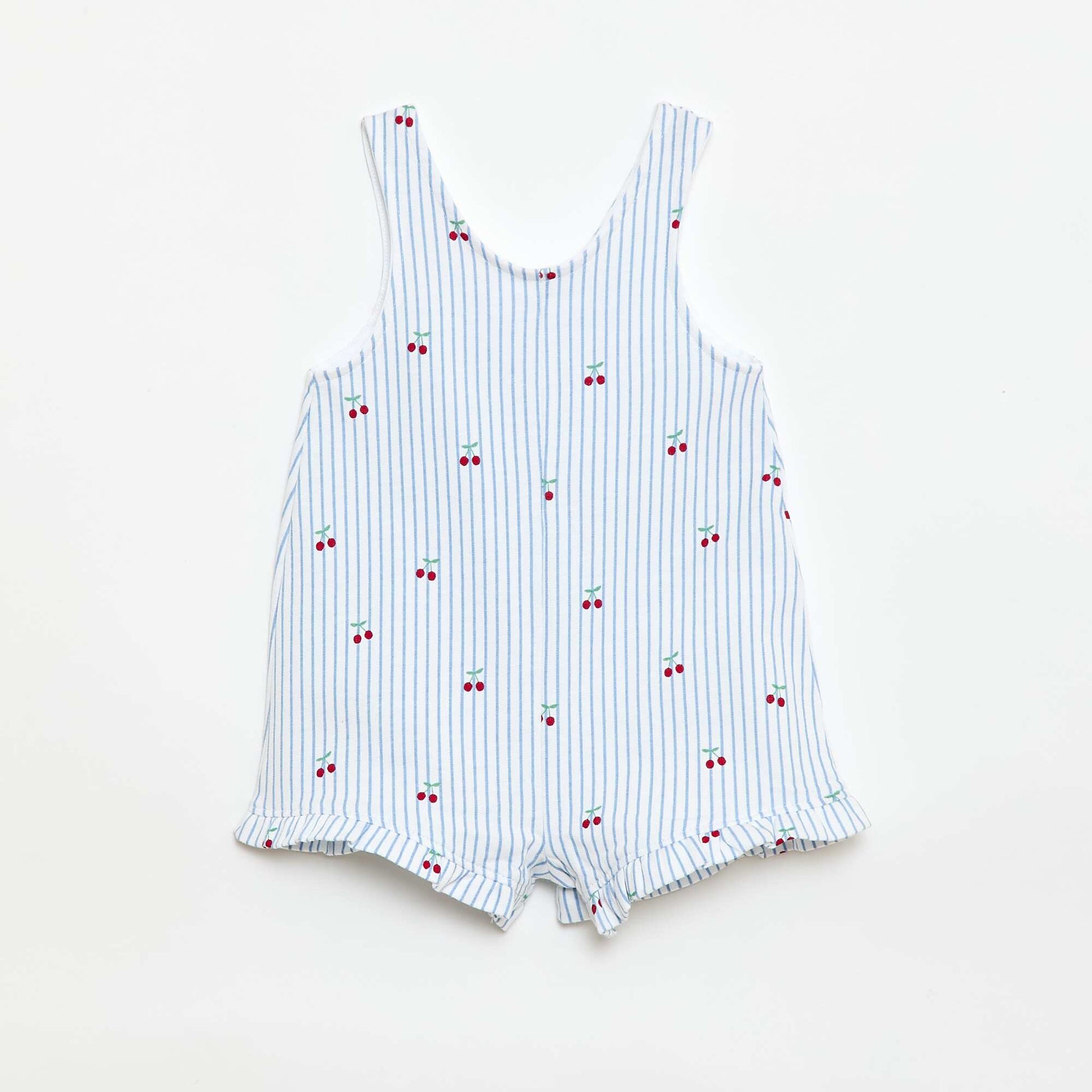 2-Piece T-shirt + Playsuit Set WHITE