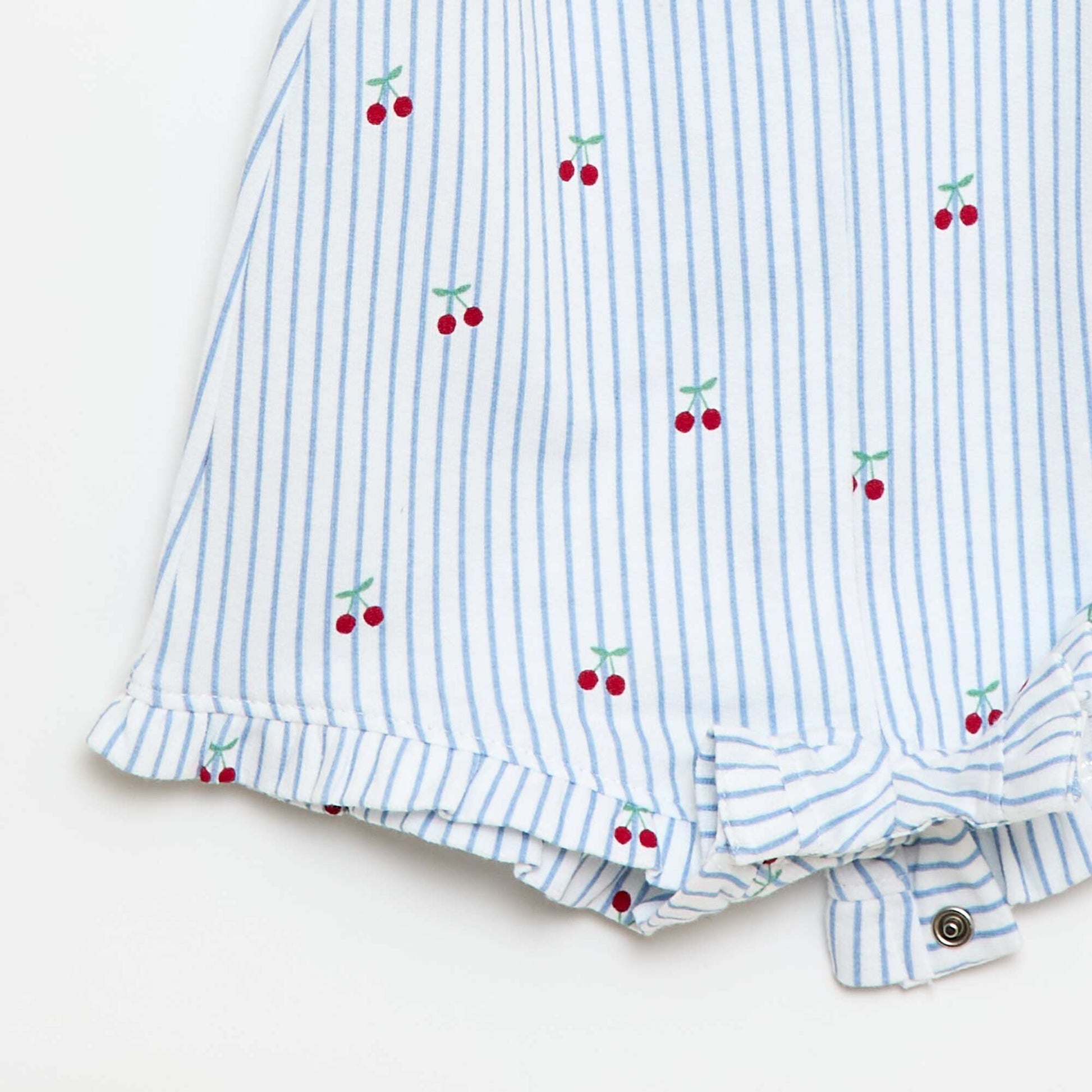2-Piece T-shirt + Playsuit Set WHITE