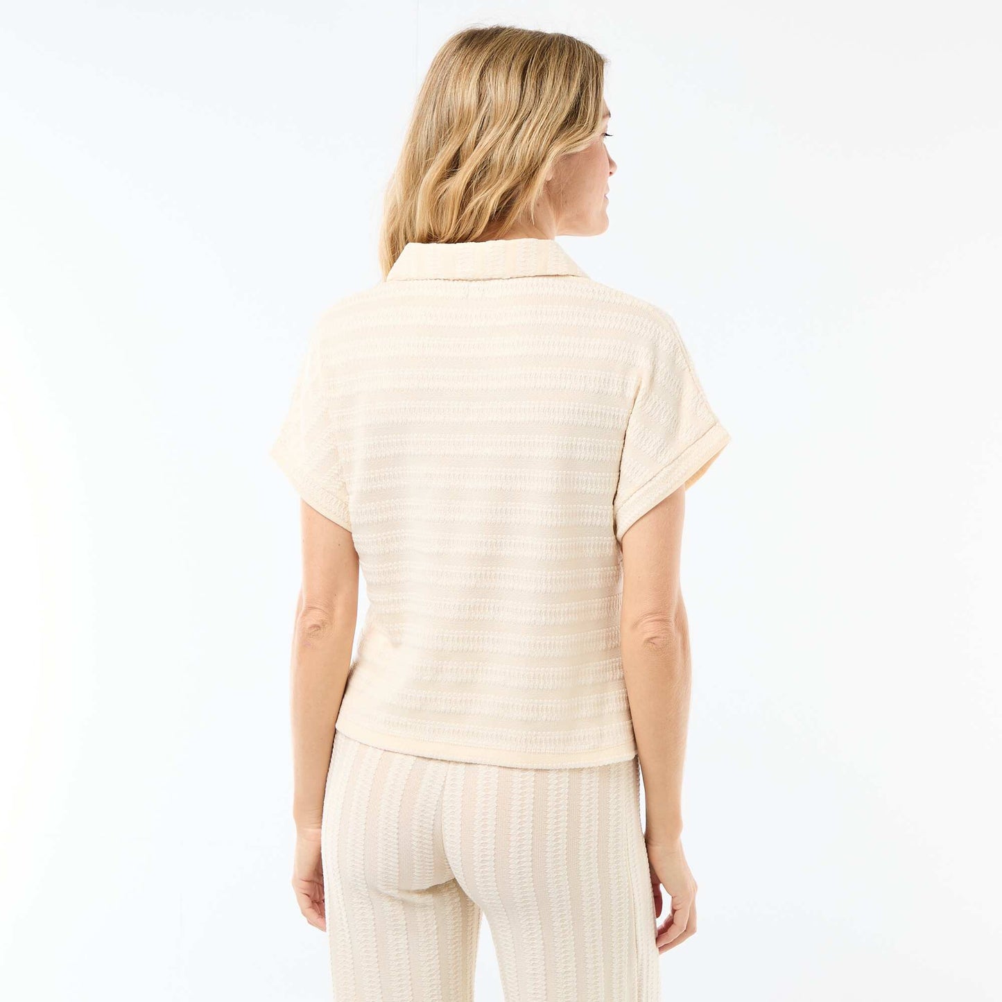 Colorful Polo-Style T-Shirt WHITE