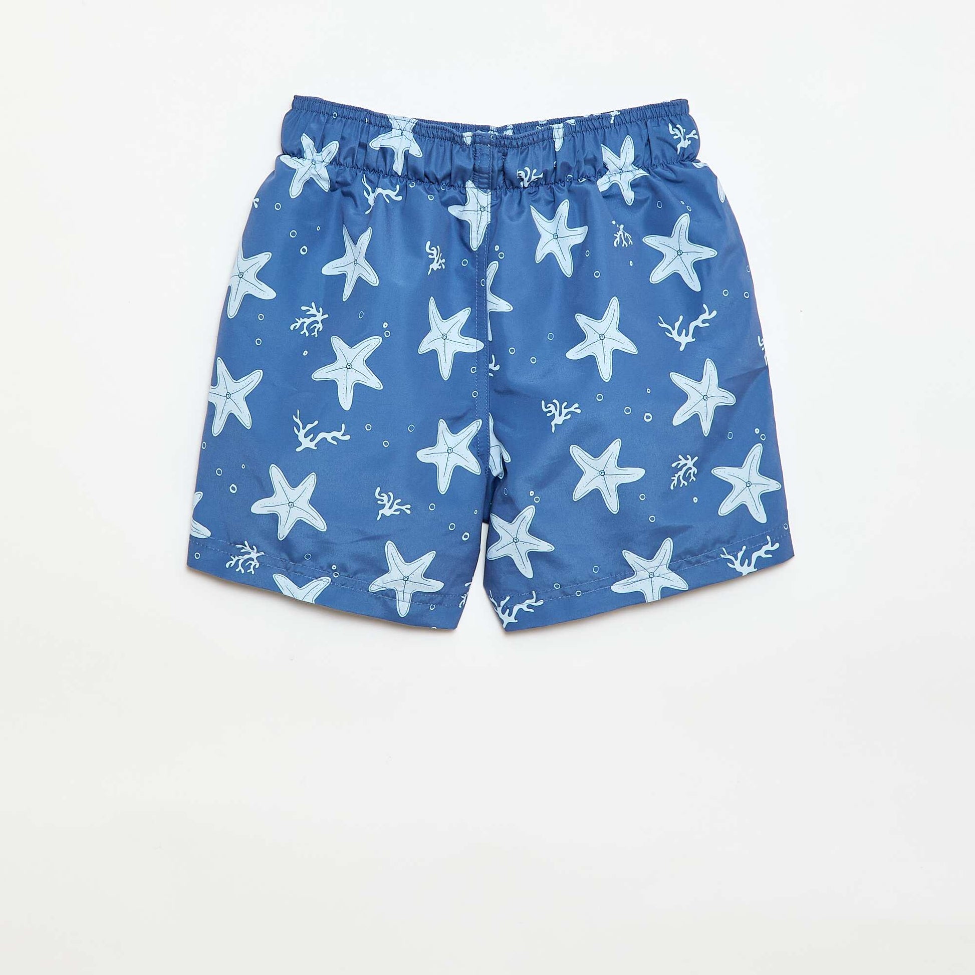 All-Over 'Sea' Print Swim Bermuda Shorts BLUE