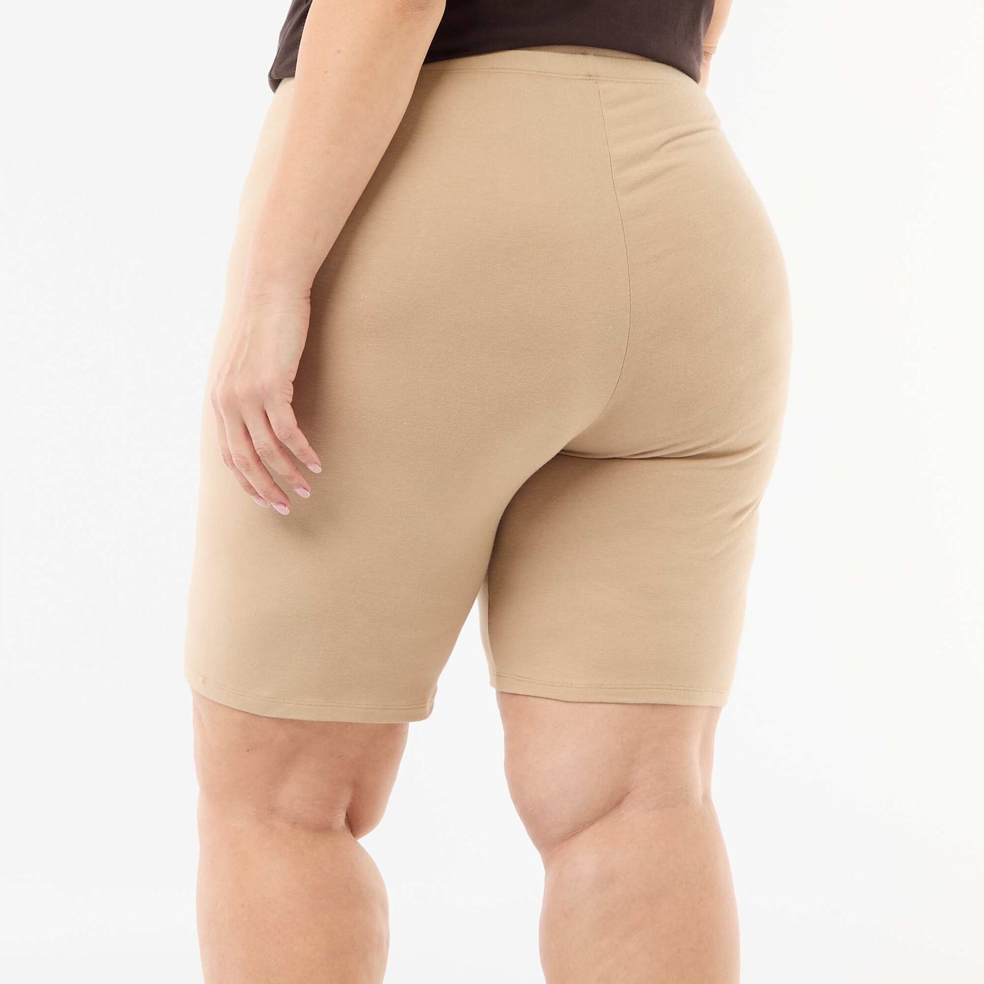 Plain Cycling Shorts BEIGE
