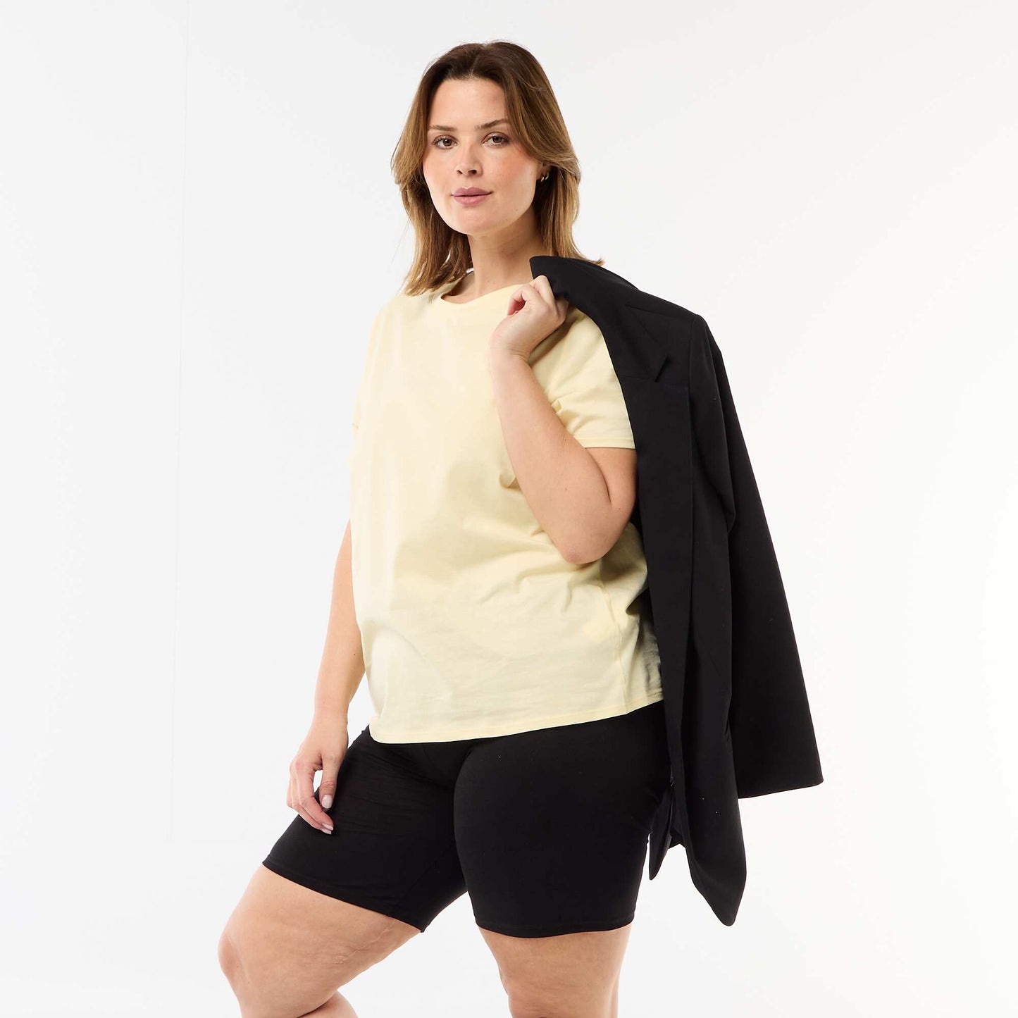 Plain Cycling Shorts BLACK