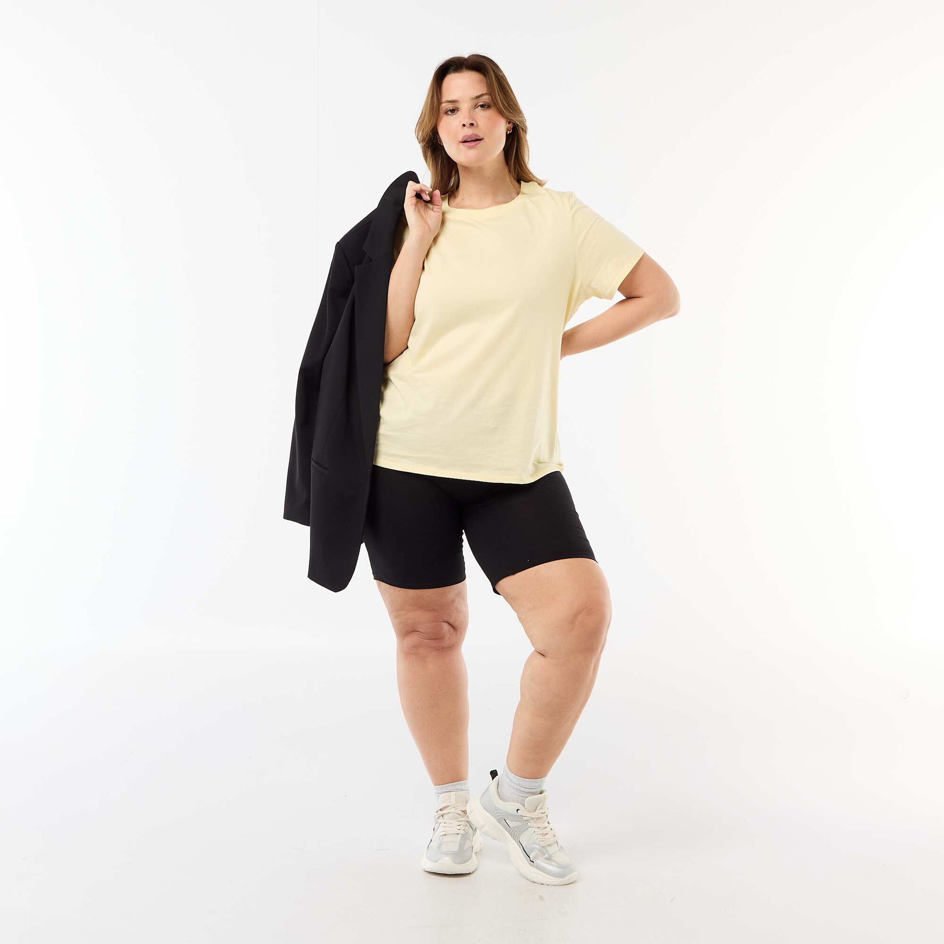 Plain Cycling Shorts BLACK