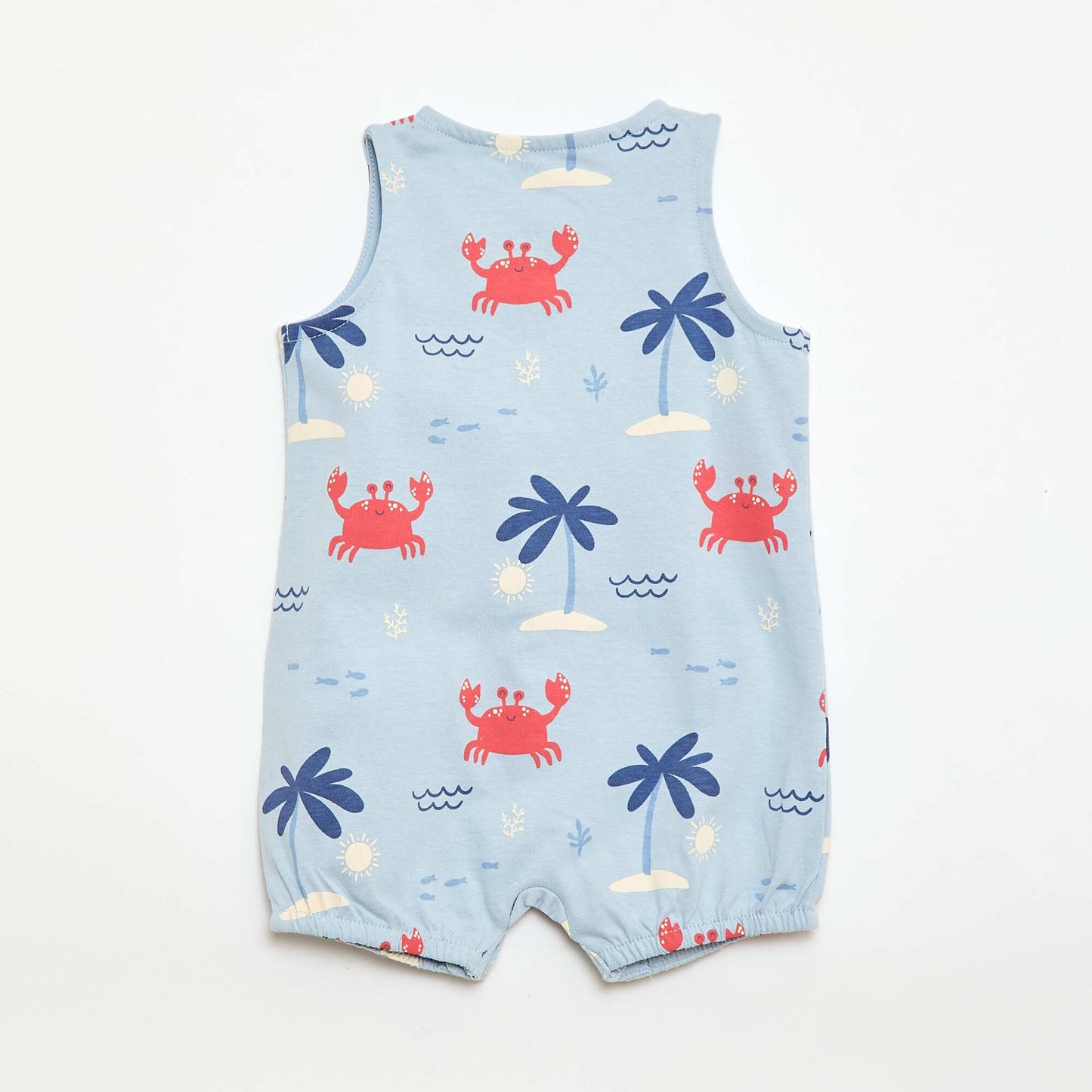 2-Pack Lightweight Sleepsuits with Snap Fastening BLUE