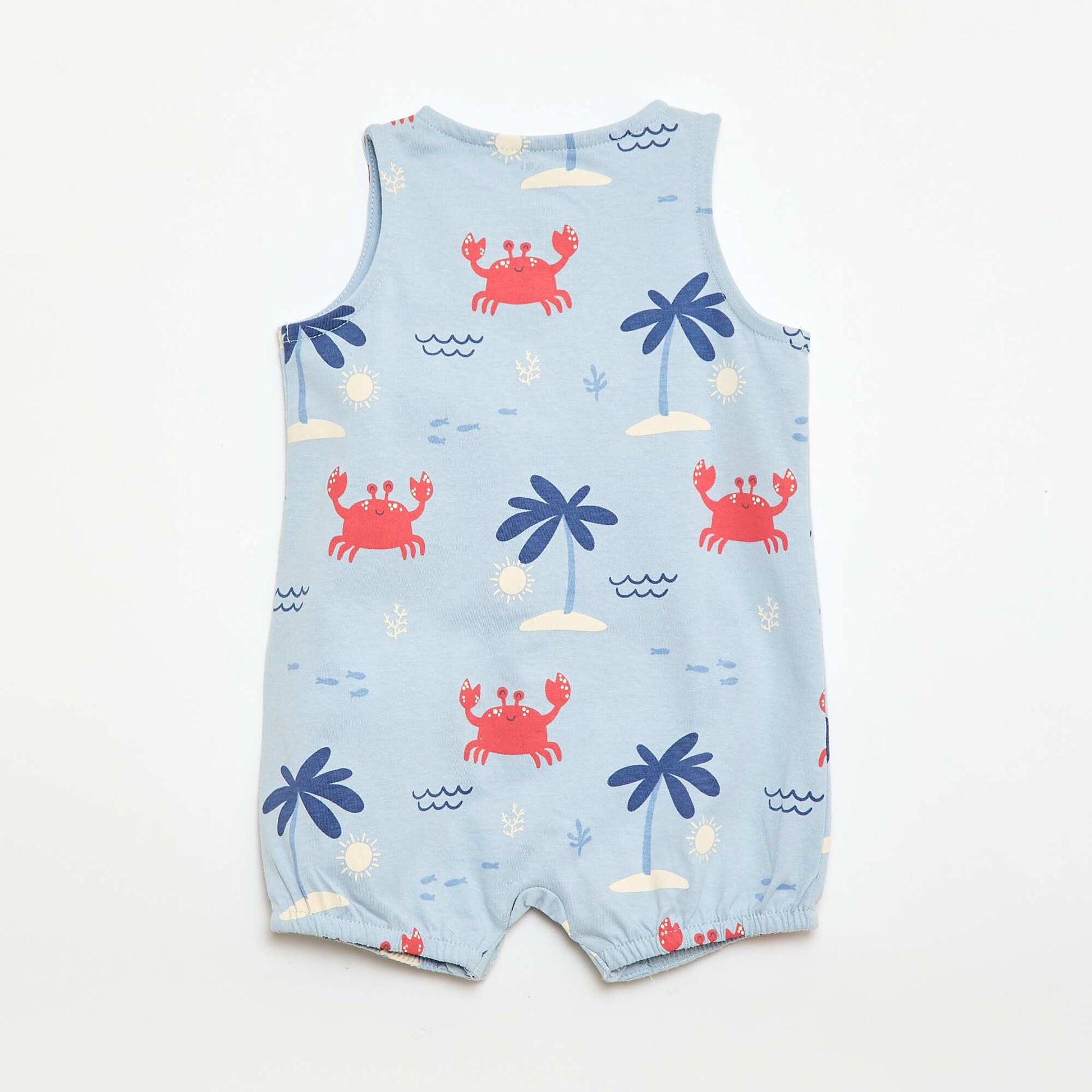 2-Pack Lightweight Sleepsuits with Snap Fastening BLUE