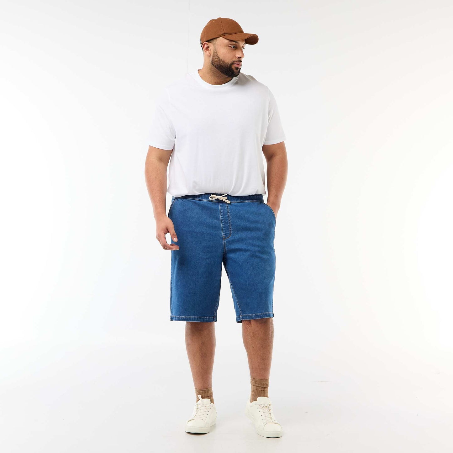 Denim Bermuda Shorts BLUE