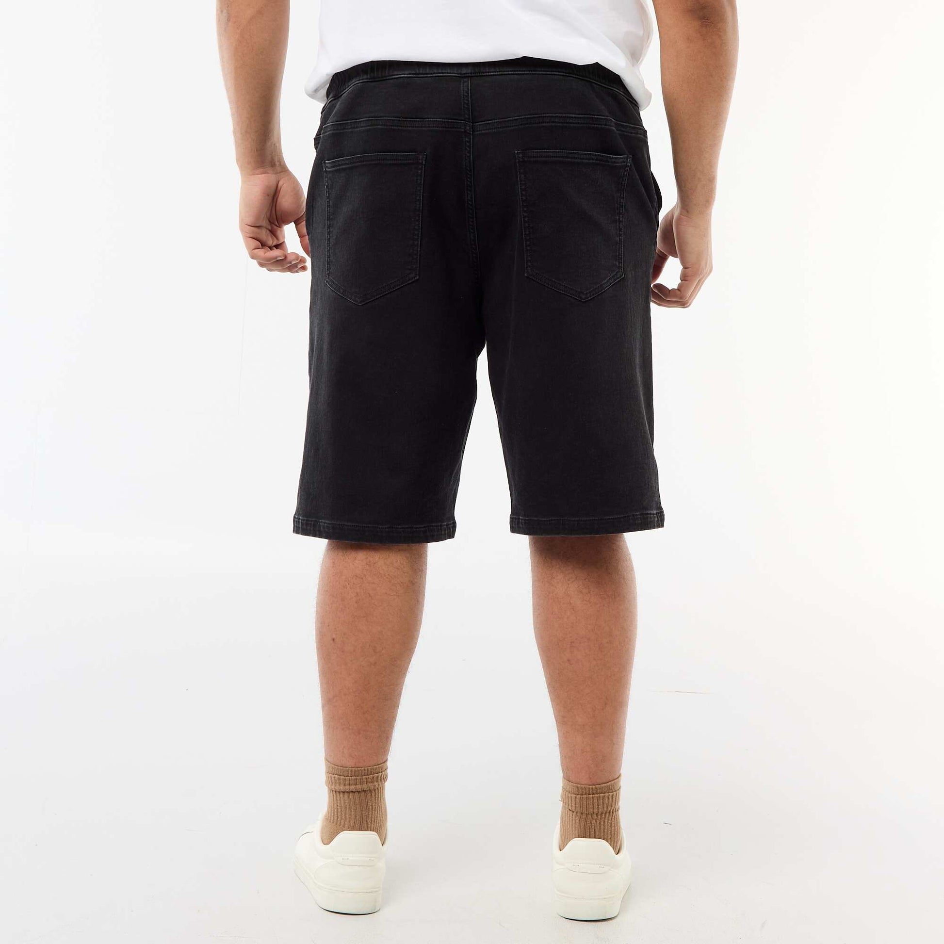 Denim Bermuda Shorts BLACK