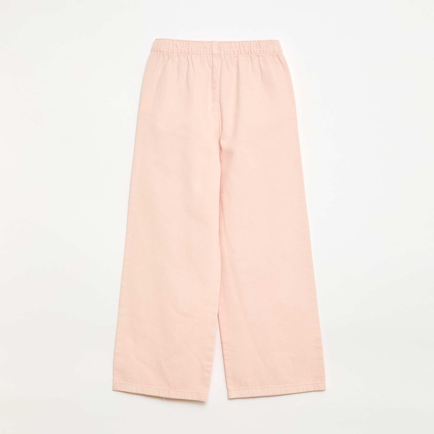 Twill trousers with drawstrings PINK