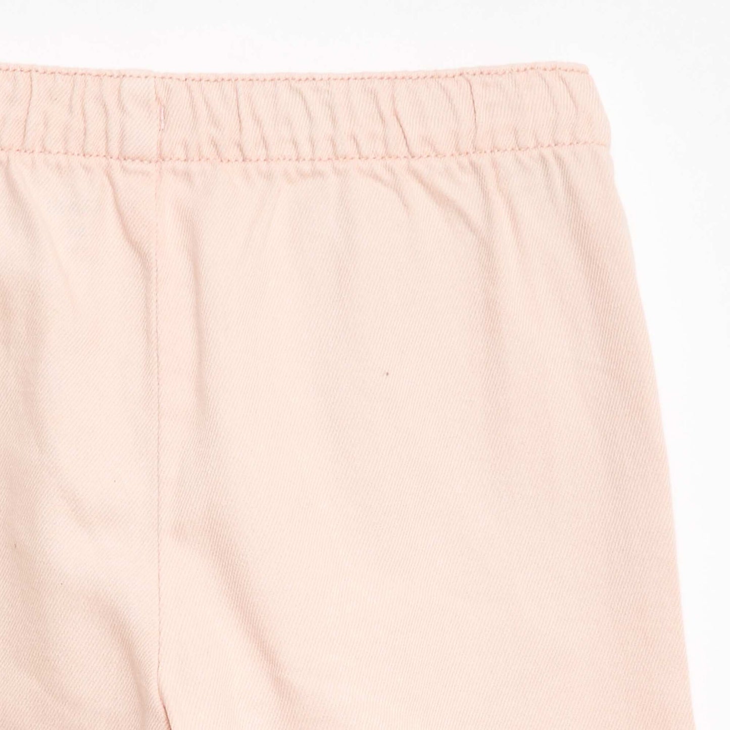 Twill trousers with drawstrings PINK