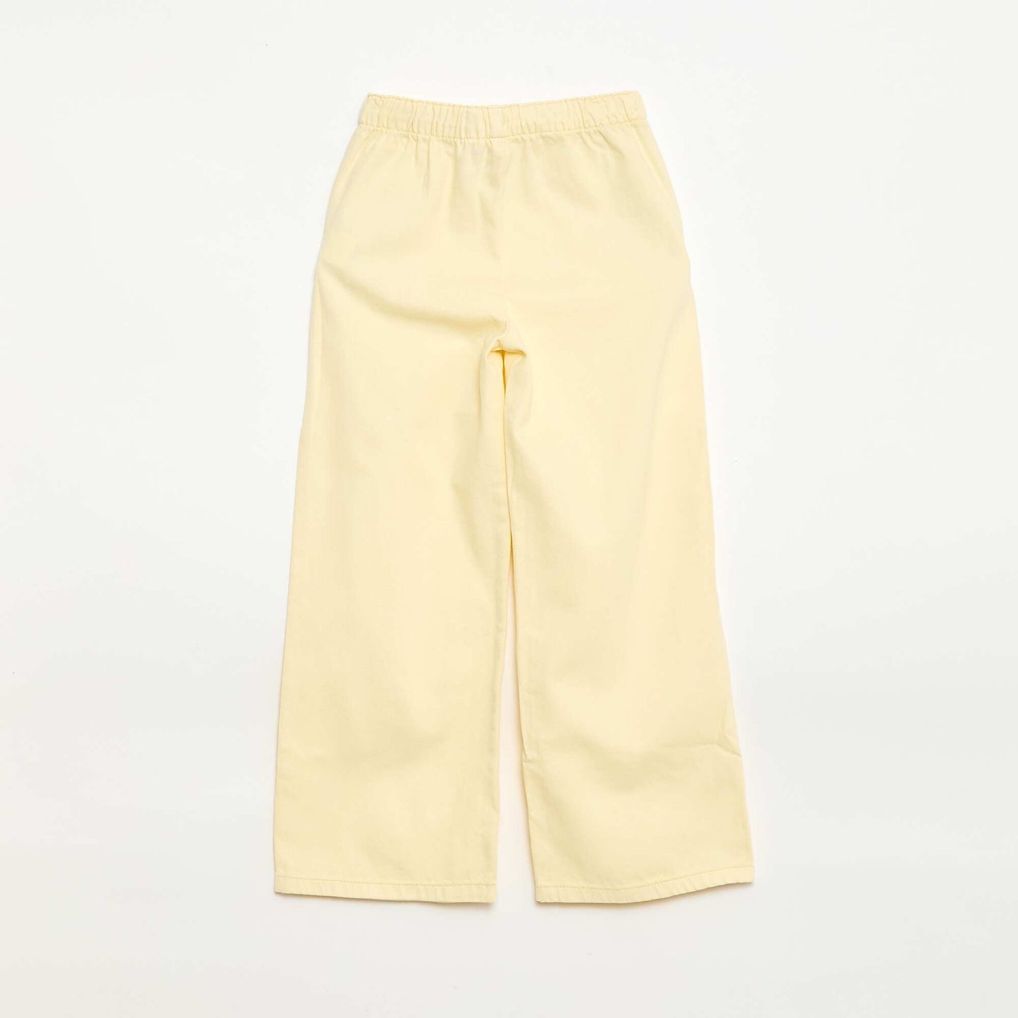 Twill trousers with drawstrings YELLOW
