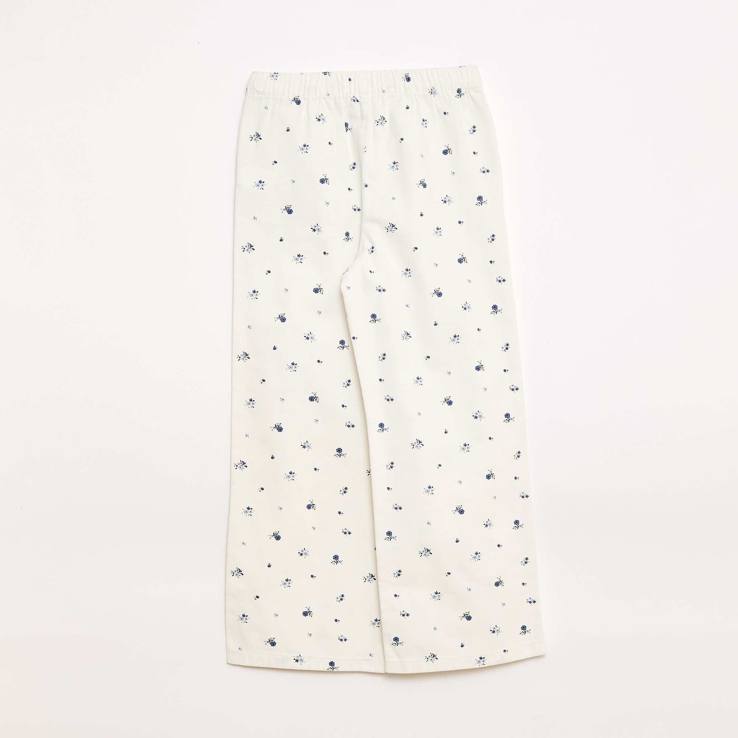 Twill trousers with drawstrings WHITE