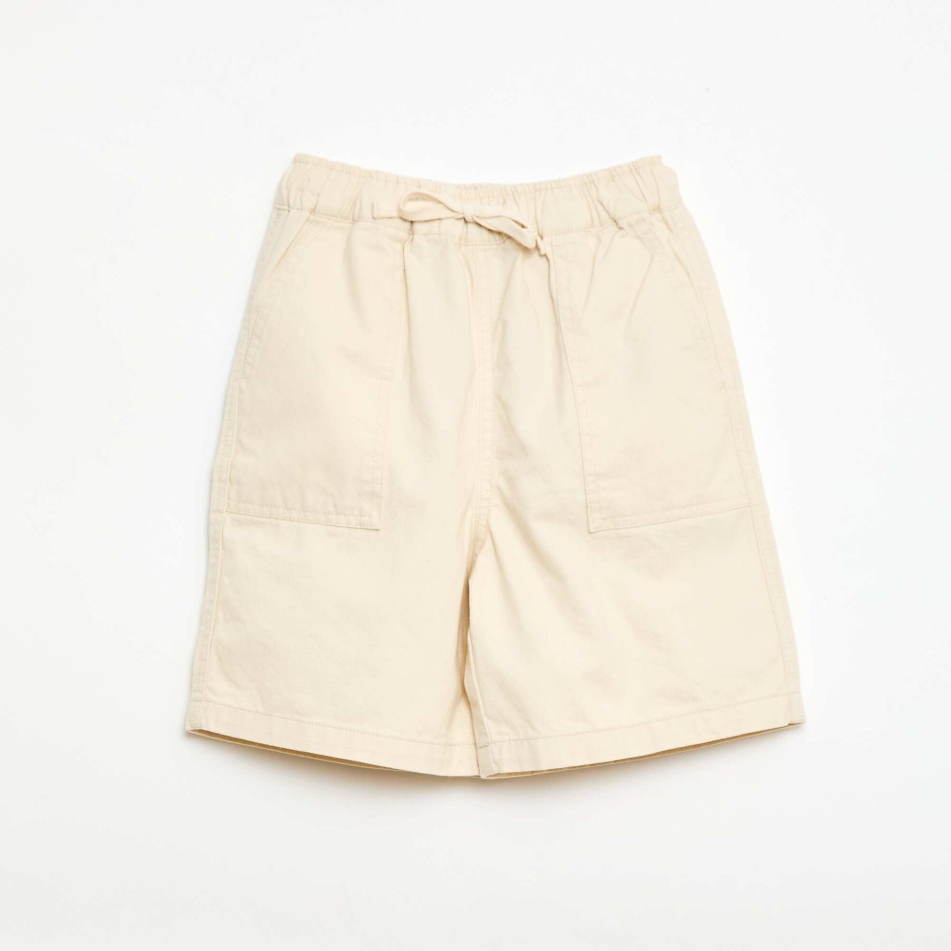 Twill Bermuda Shorts BEIGE