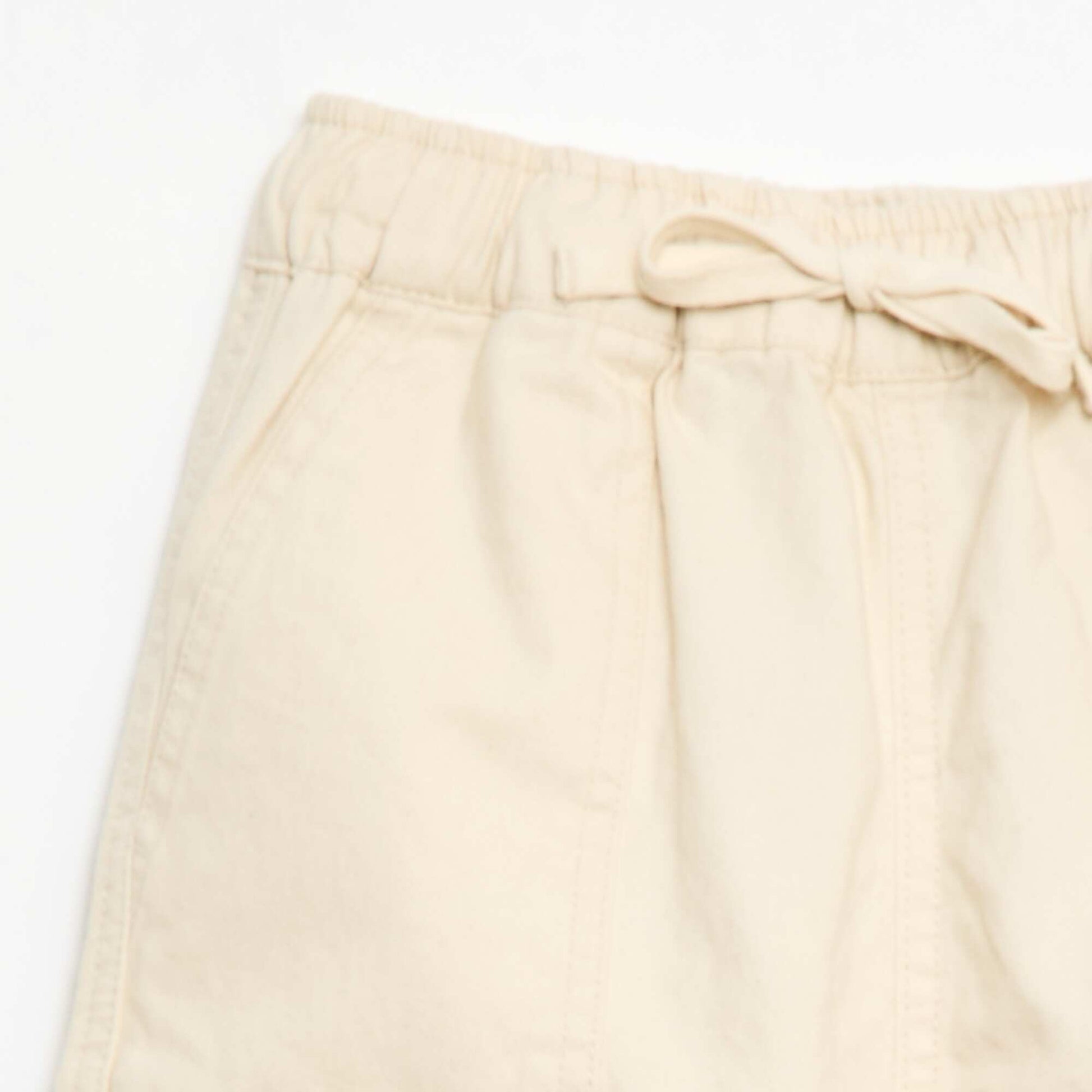 Twill Bermuda Shorts BEIGE