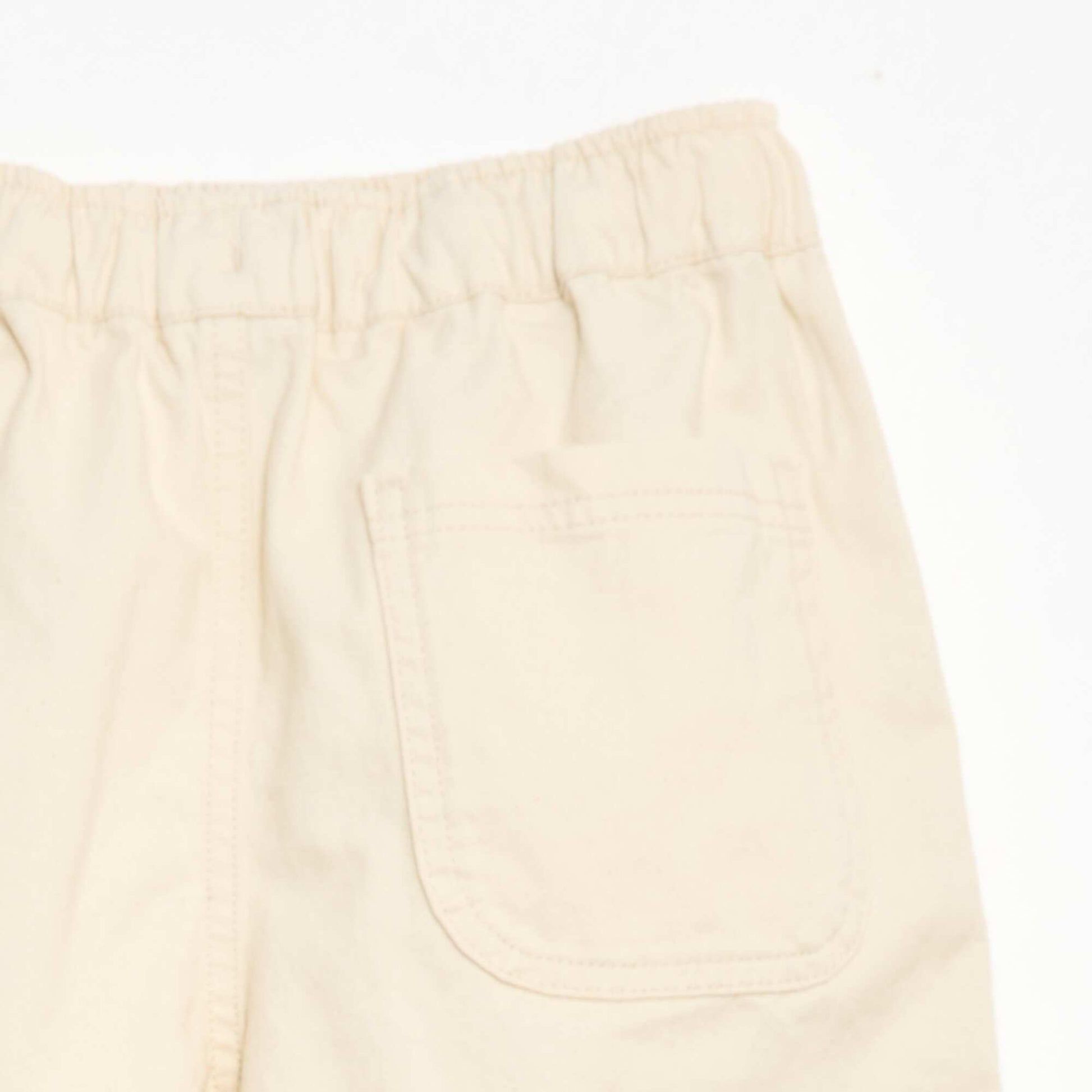 Twill Bermuda Shorts BEIGE