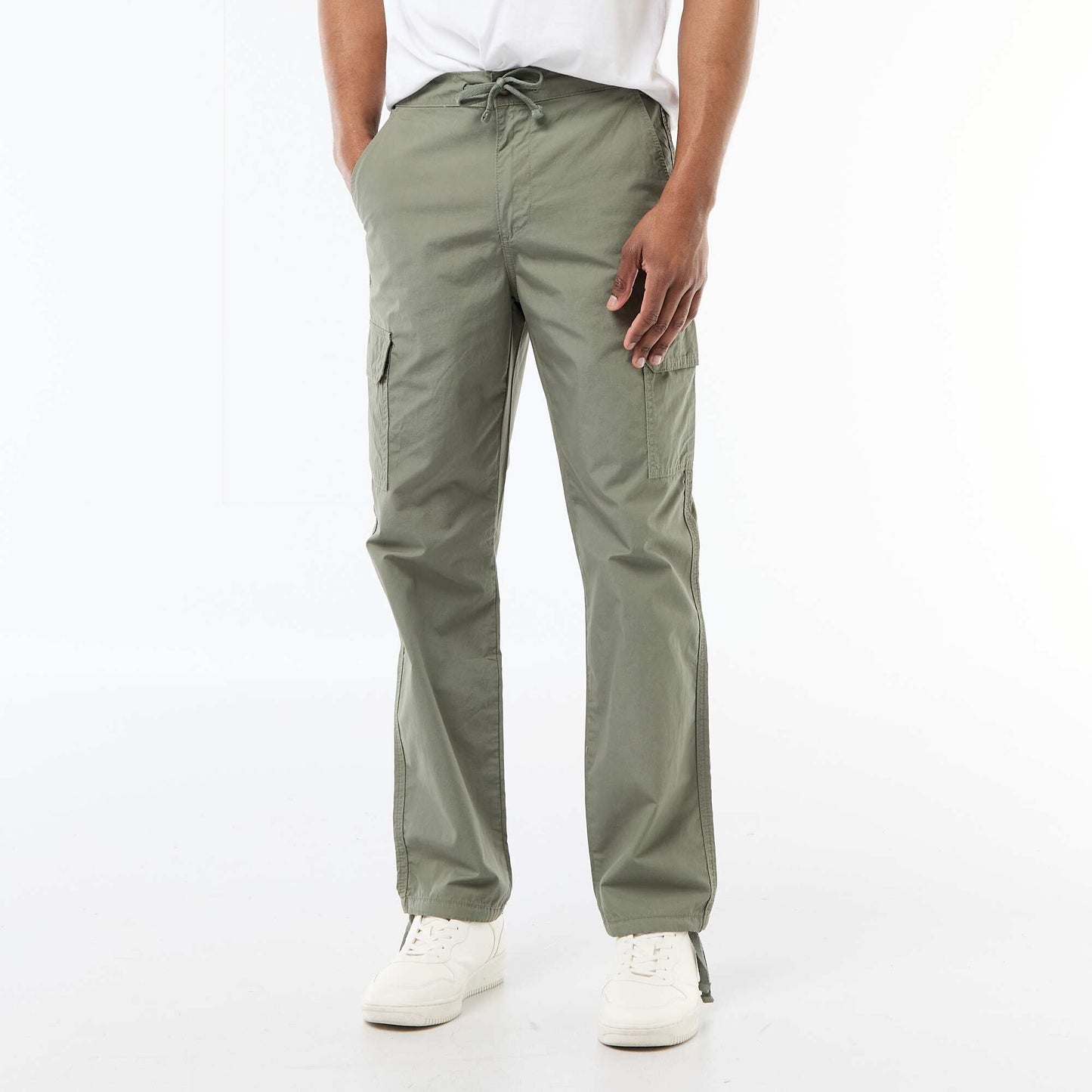 Regular Fit Multi-Pocket Trousers GREEN