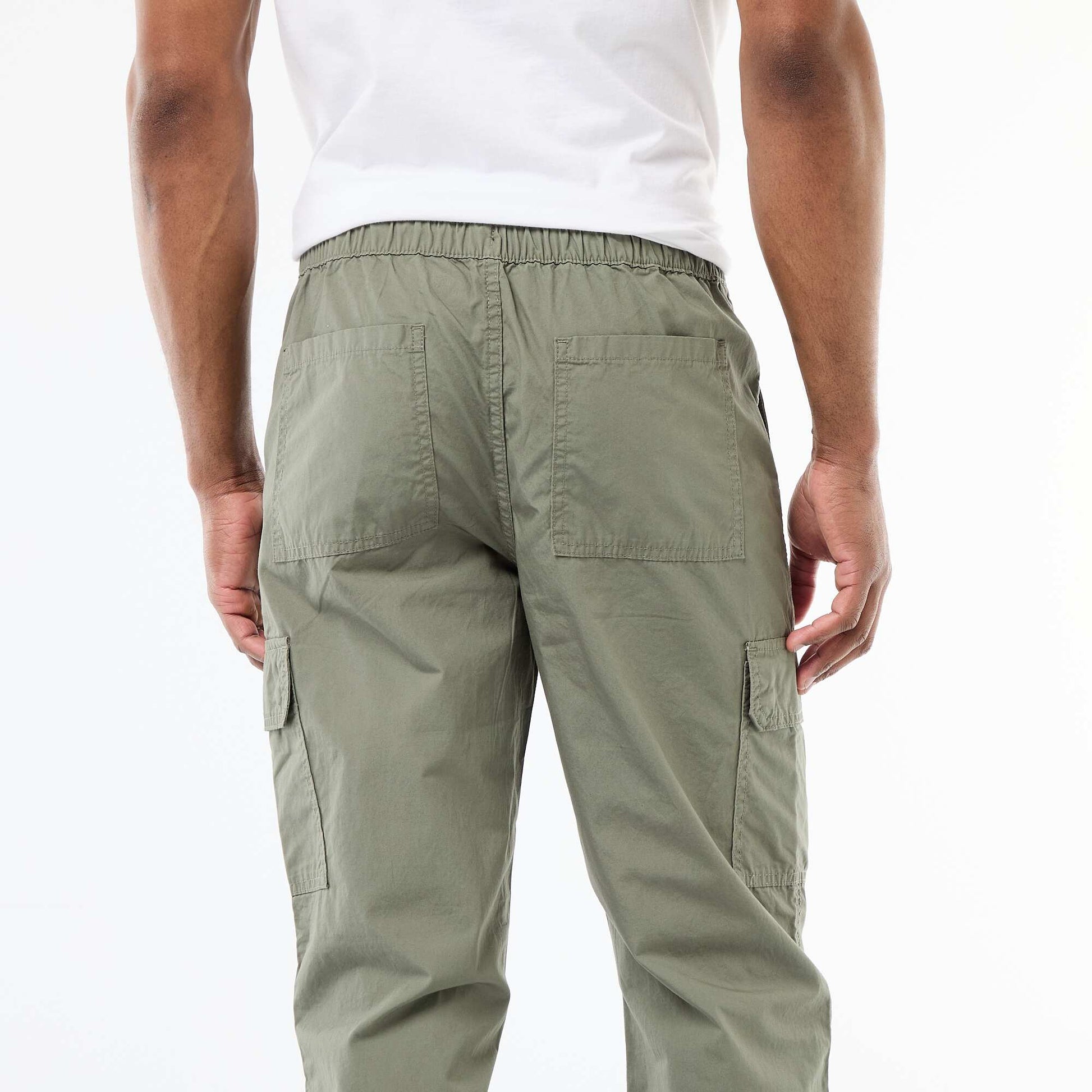 Regular Fit Multi-Pocket Trousers GREEN