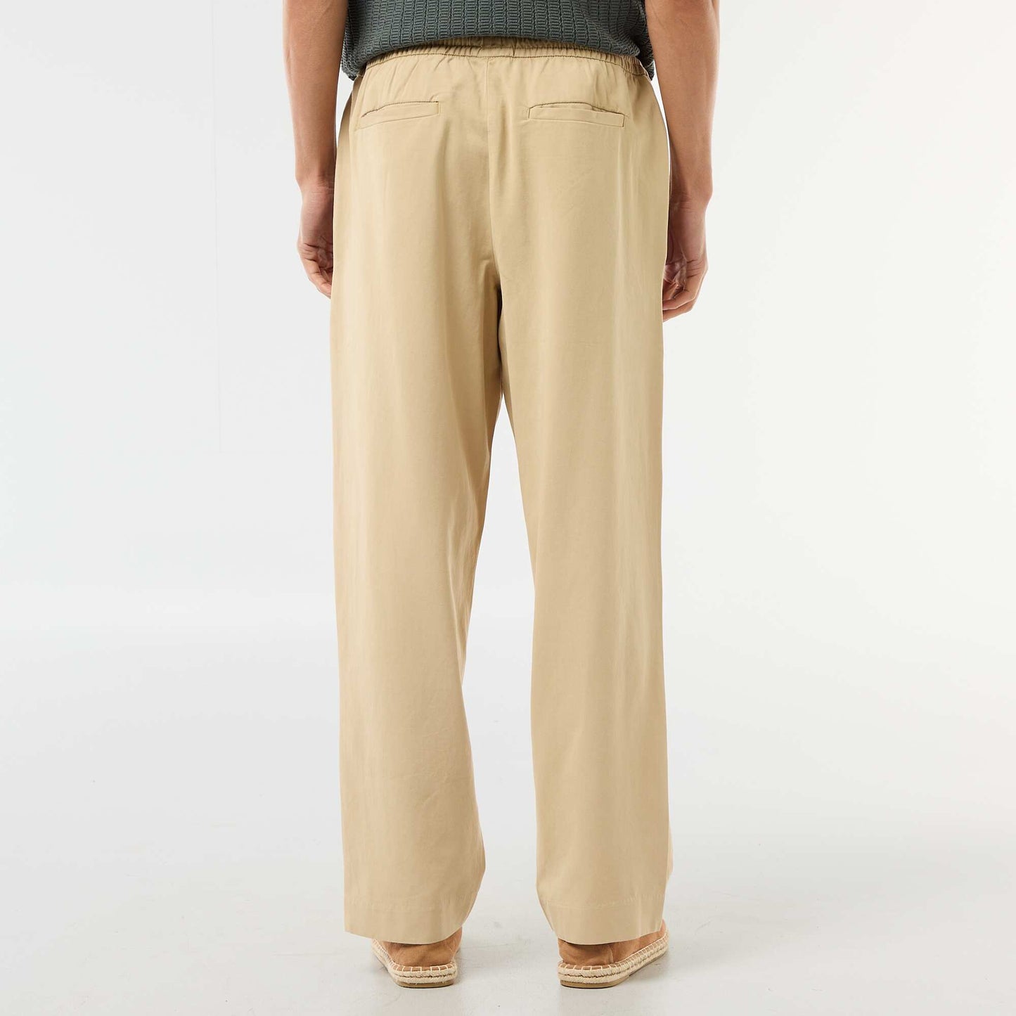Joggers with Elasticated Waist BEIGE