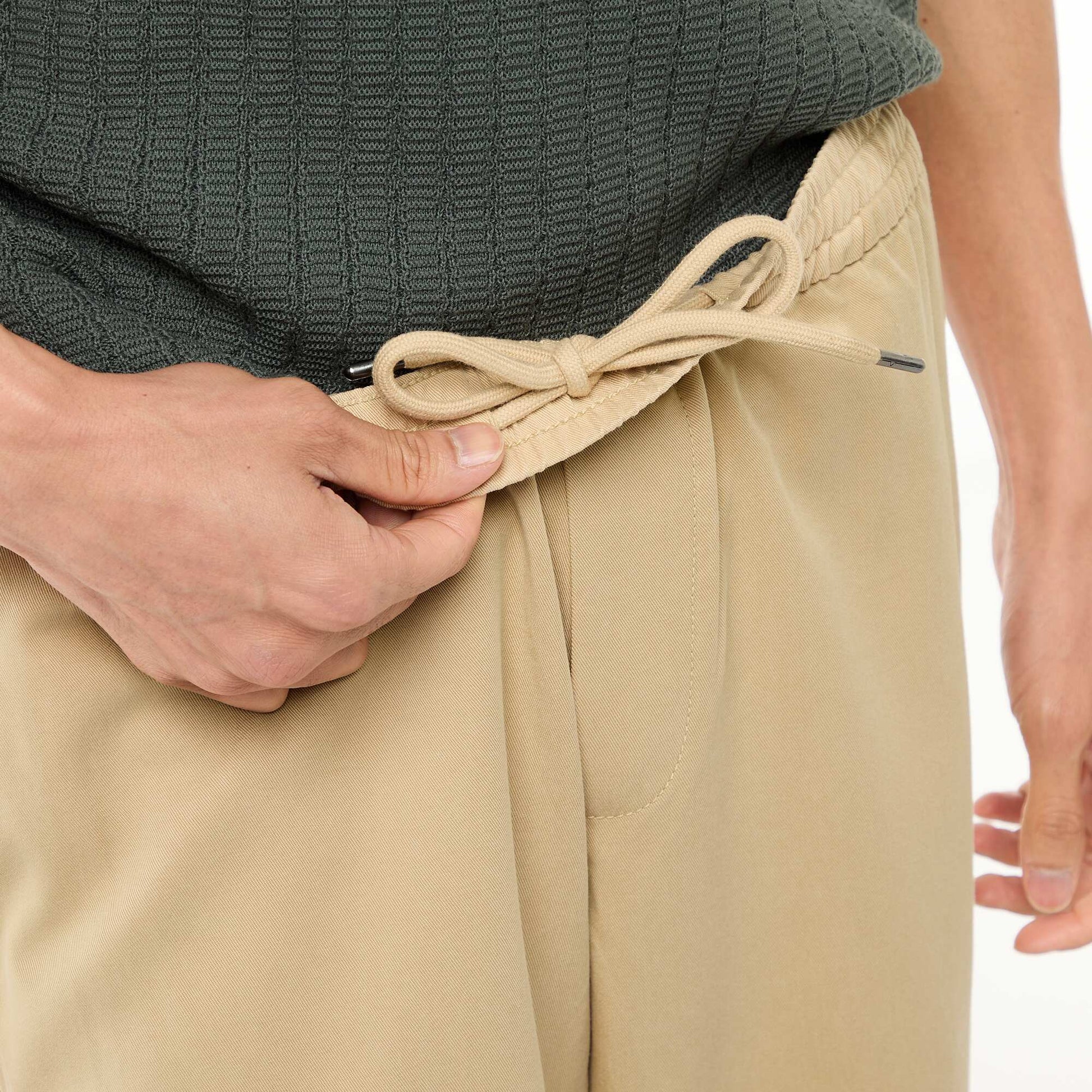 Joggers with Elasticated Waist BEIGE