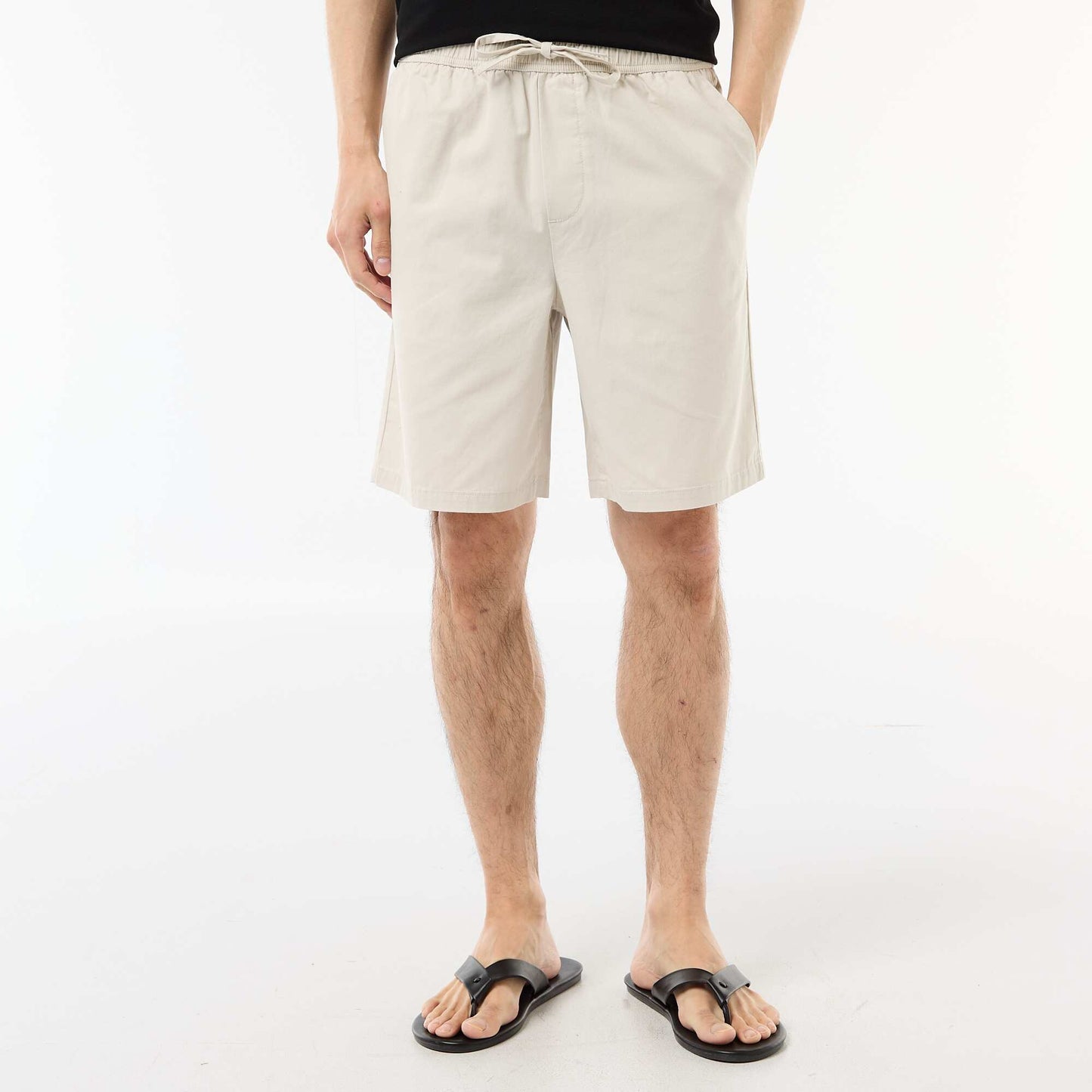 Solid Chino Shorts GREY